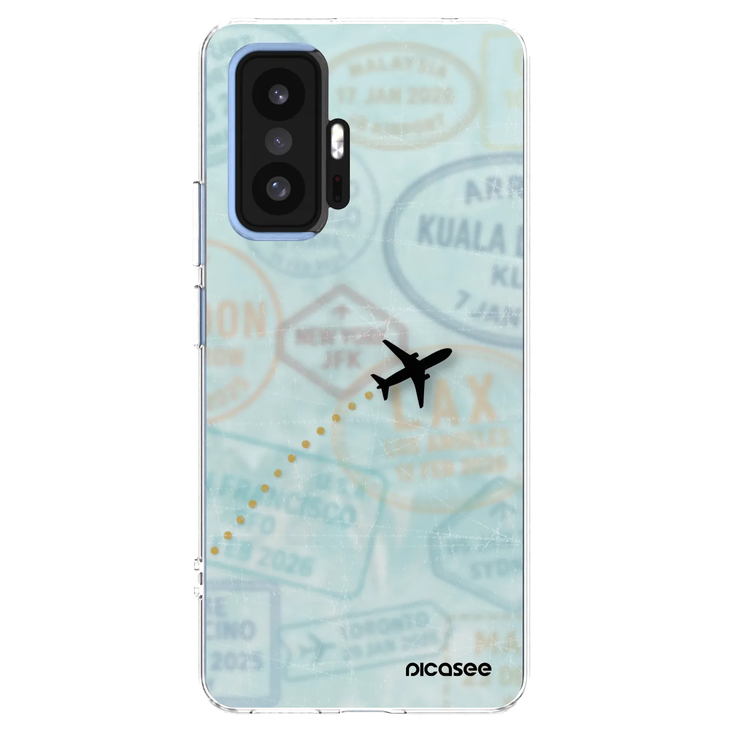 Picasee átlátszó szilikon tok az alábbi mobiltelefonokra Xiaomi 11T Pro - FLIGHT PATH