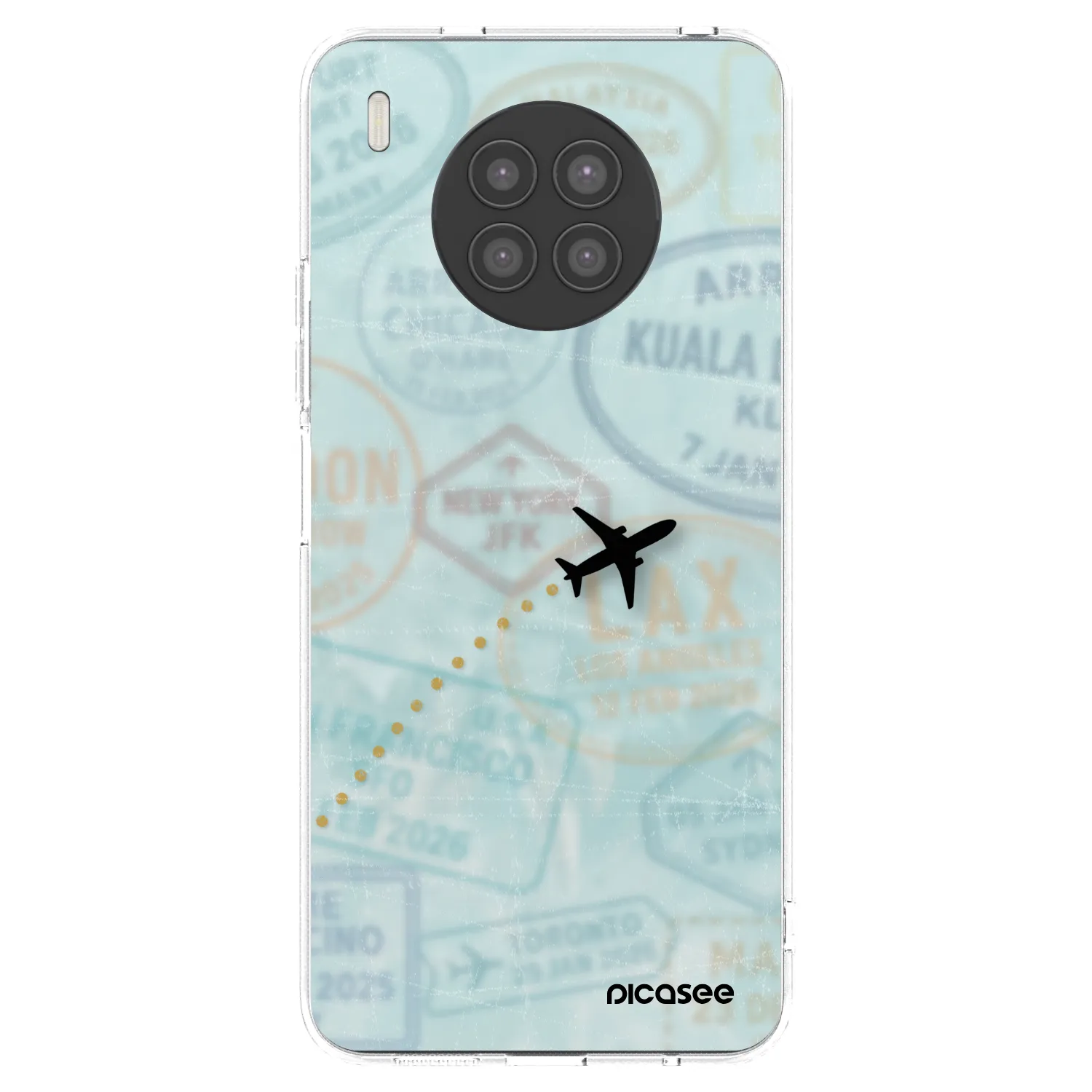 Picasee átlátszó szilikon tok az alábbi mobiltelefonokra Huawei Nova 8i - FLIGHT PATH