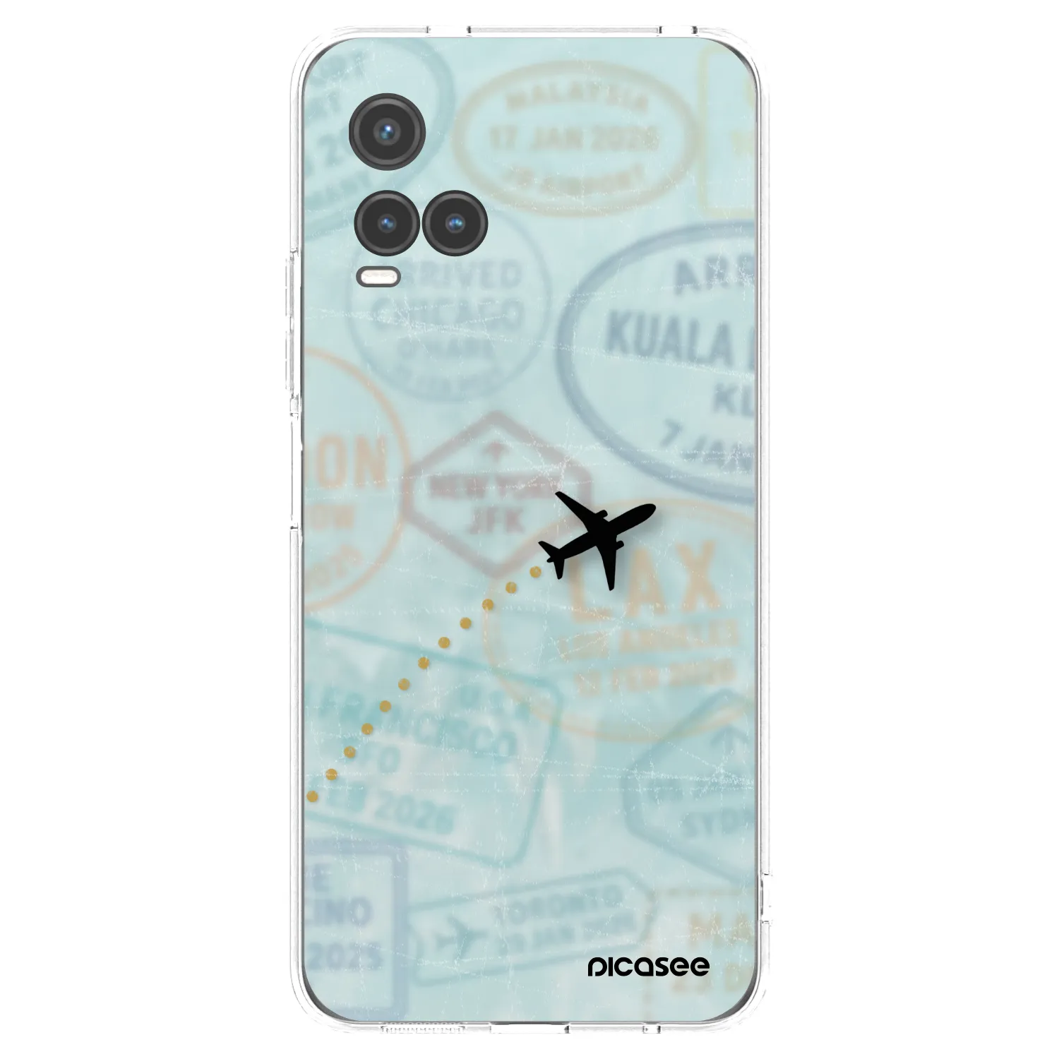 Picasee átlátszó szilikon tok az alábbi mobiltelefonokra Vivo Y33s - FLIGHT PATH