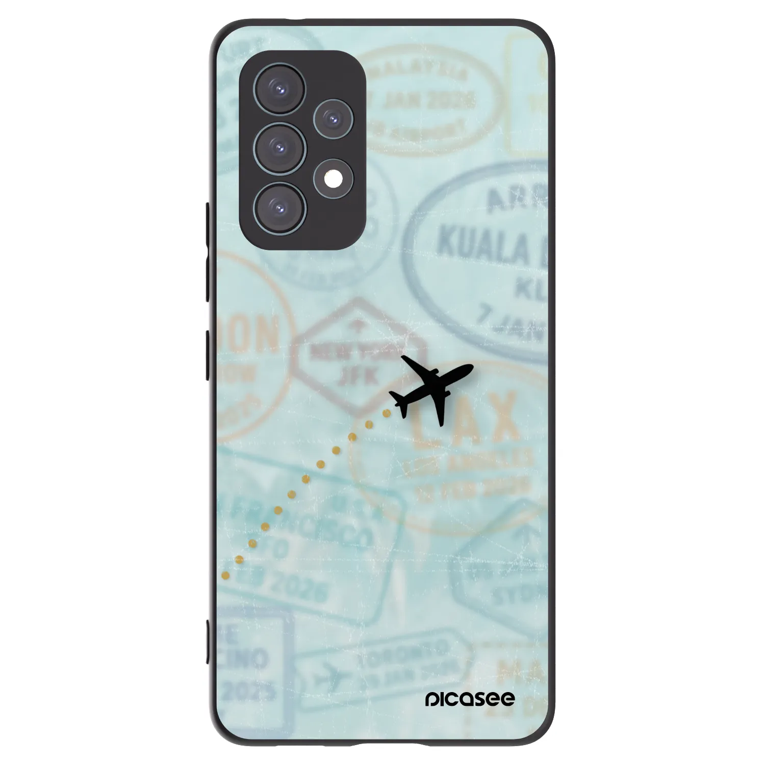 Picasee fekete szilikon tok az alábbi mobiltelefonokra Samsung Galaxy A53 5G A536 - FLIGHT PATH