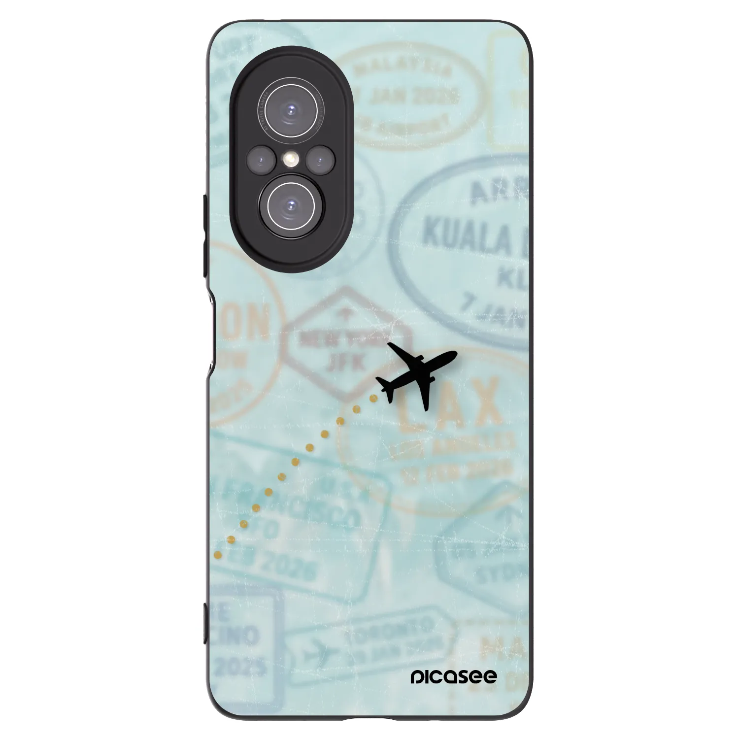 Picasee fekete szilikon tok az alábbi mobiltelefonokra Huawei Nova 9 SE - FLIGHT PATH