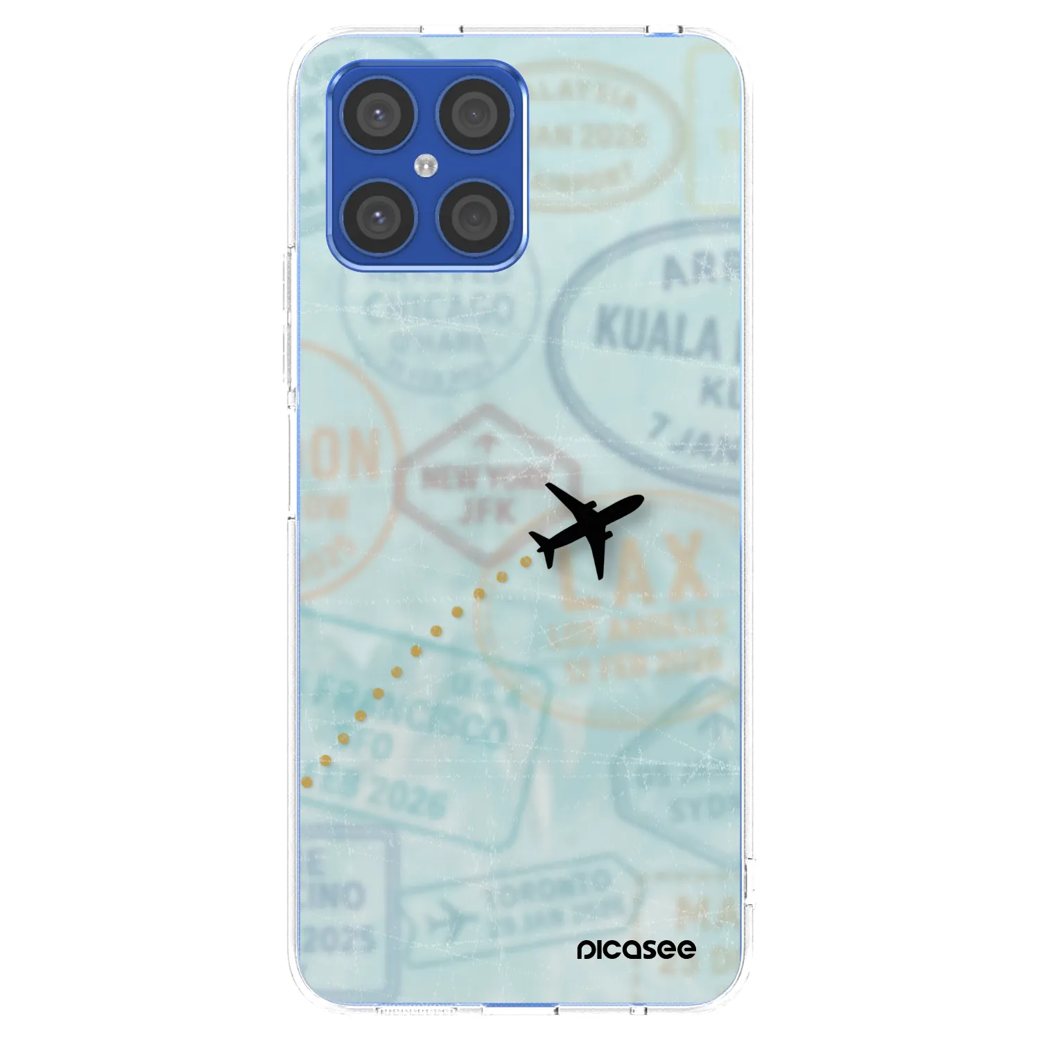Picasee átlátszó szilikon tok az alábbi mobiltelefonokra Honor X8 4G - FLIGHT PATH