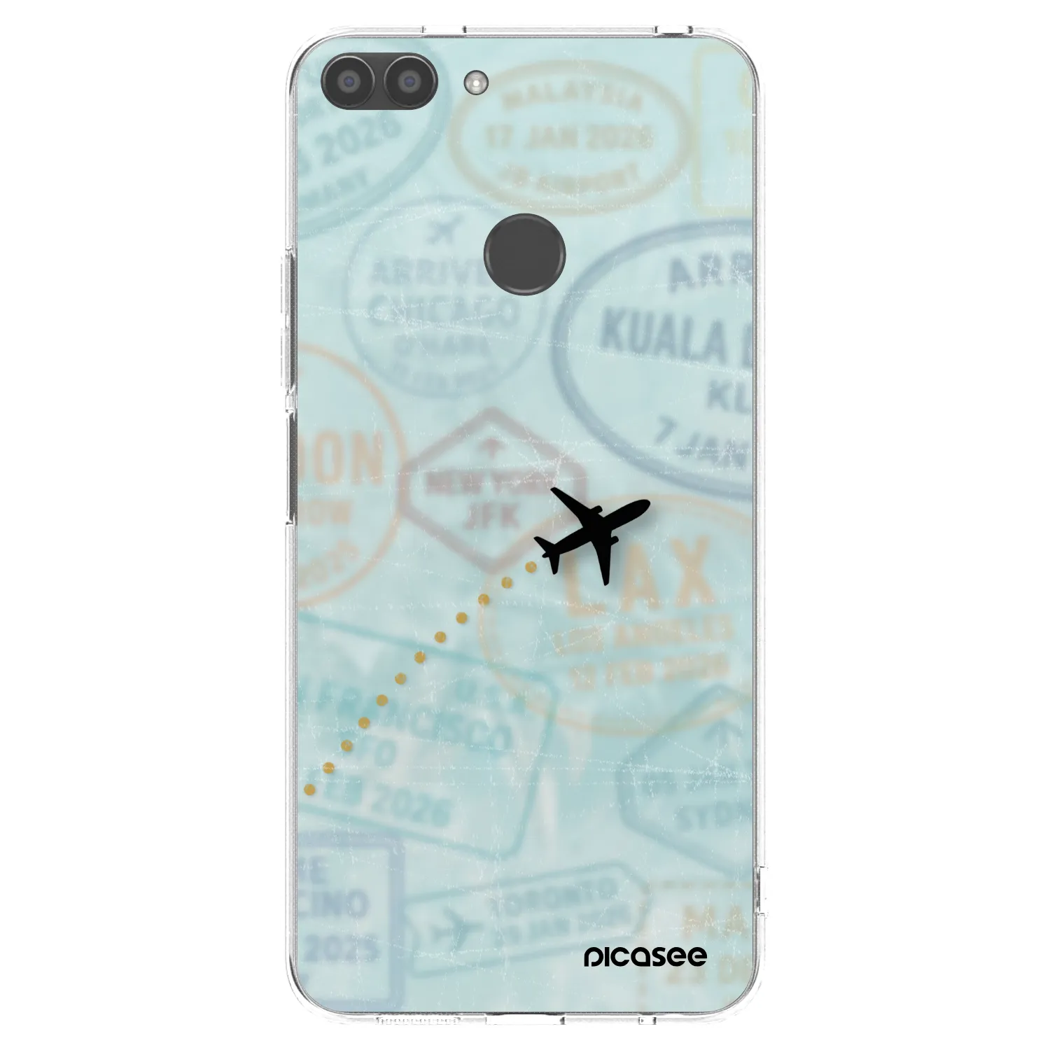 Picasee átlátszó szilikon tok az alábbi mobiltelefonokra Huawei P Smart - FLIGHT PATH