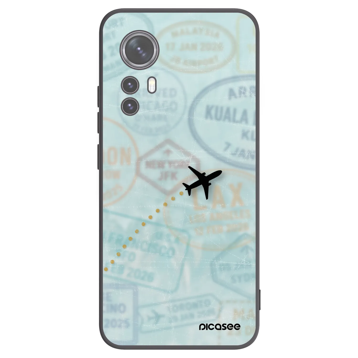 Picasee fekete szilikon tok az alábbi mobiltelefonokra Xiaomi 12X - FLIGHT PATH