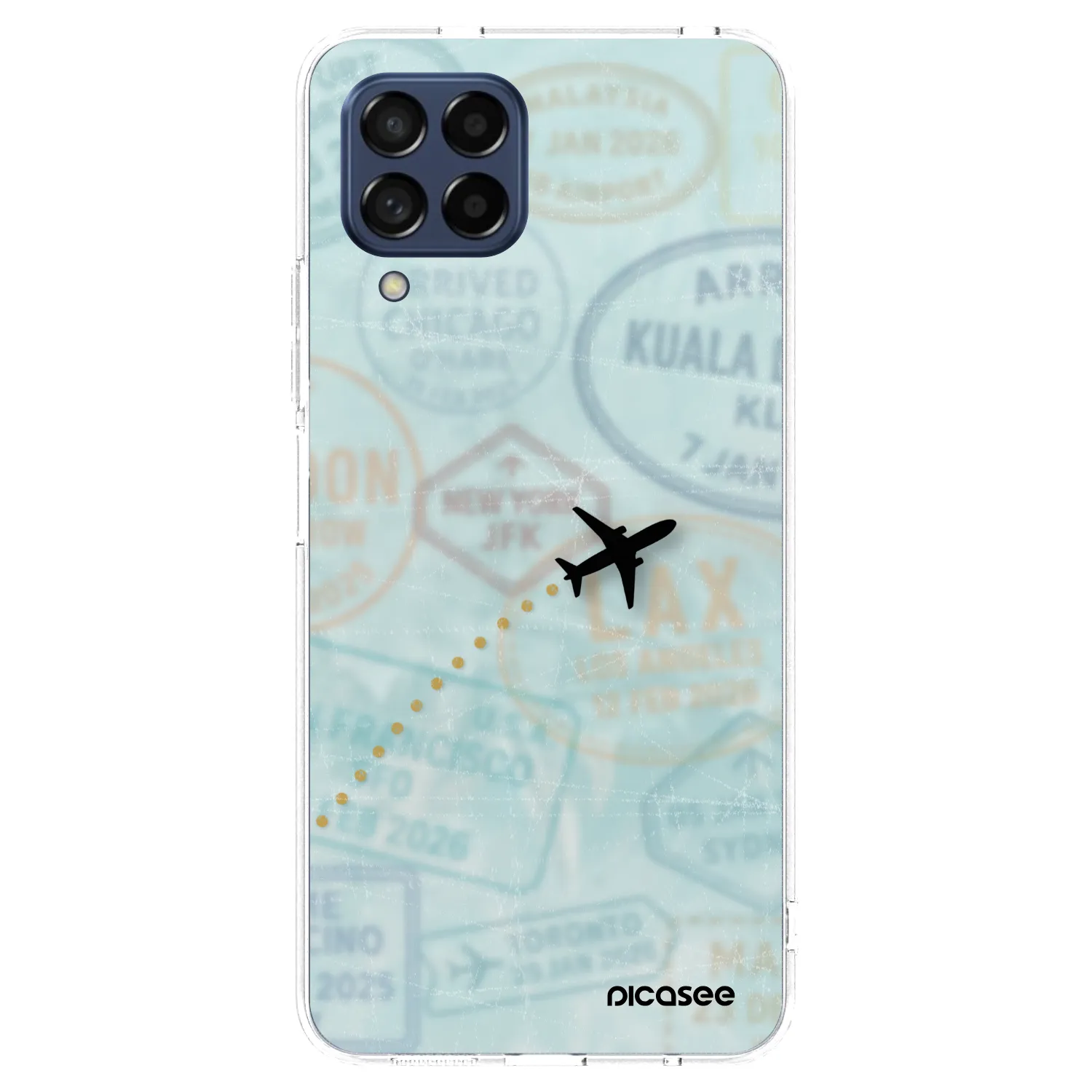 Picasee átlátszó szilikon tok az alábbi mobiltelefonokra Samsung Galaxy M53 5G - FLIGHT PATH