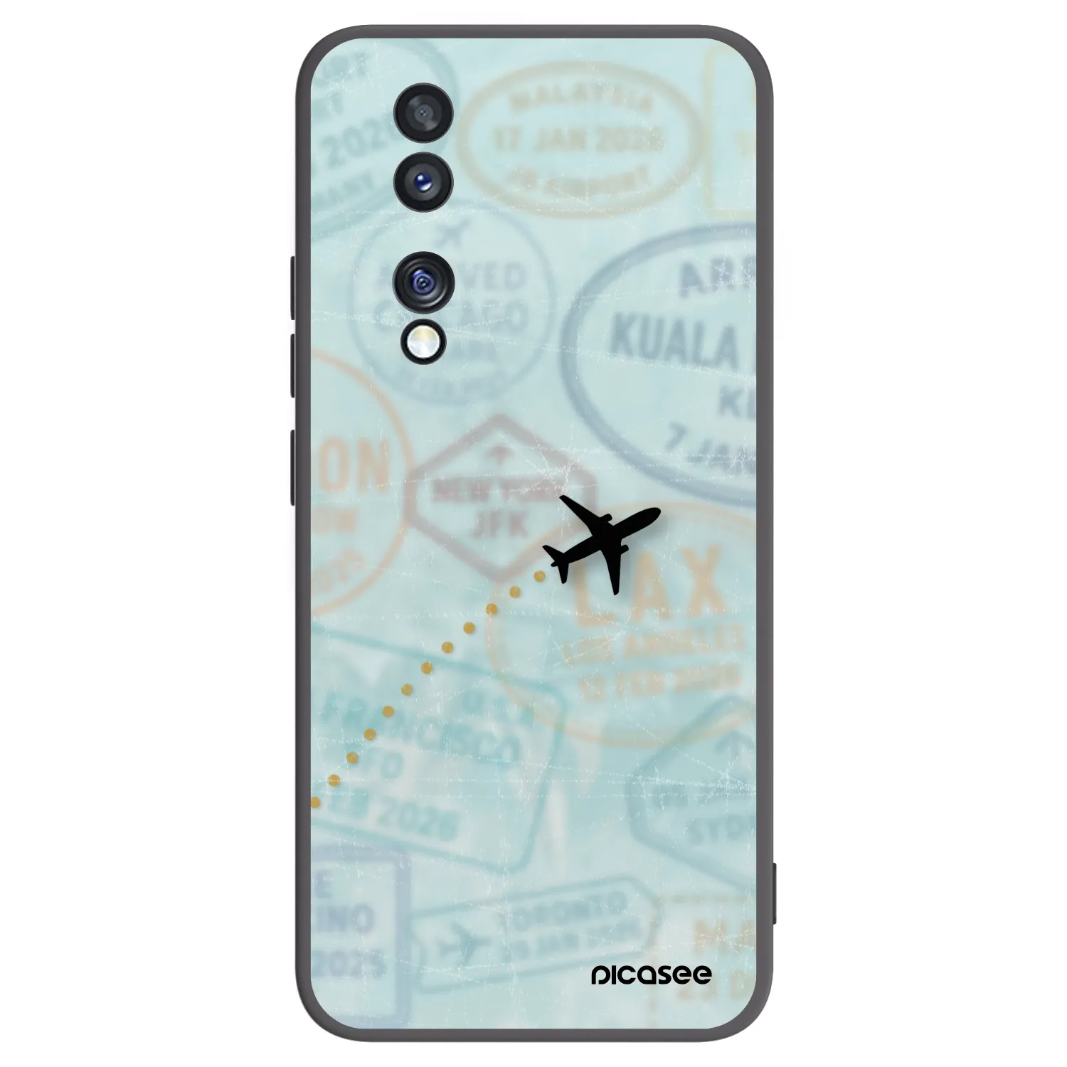 Picasee fekete szilikon tok az alábbi mobiltelefonokra Honor 70 - FLIGHT PATH