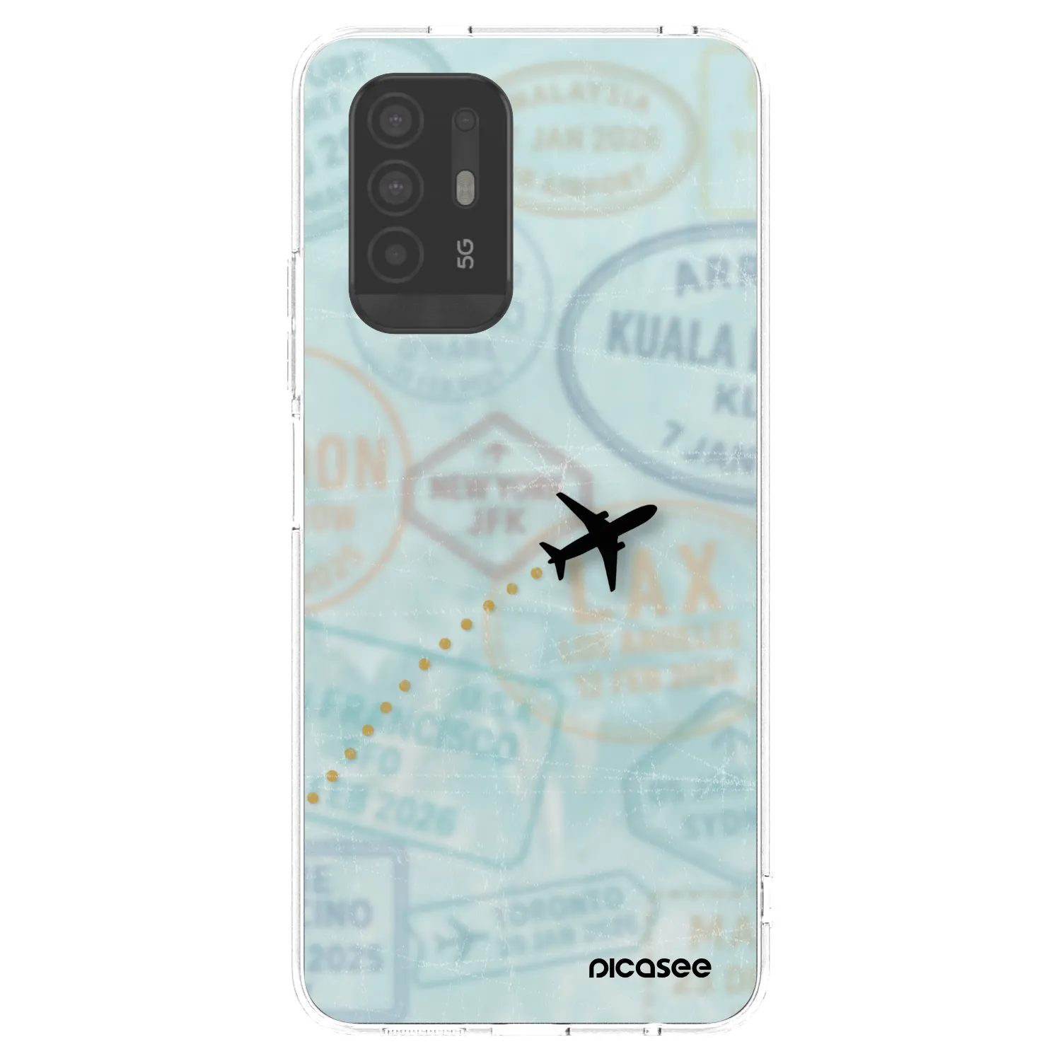 Picasee átlátszó szilikon tok az alábbi mobiltelefonokra OPPO A94 5G - FLIGHT PATH