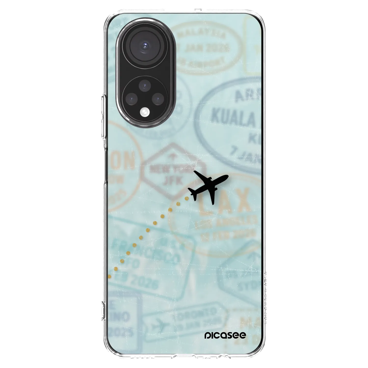 Picasee átlátszó szilikon tok az alábbi mobiltelefonokra Honor X7 - FLIGHT PATH
