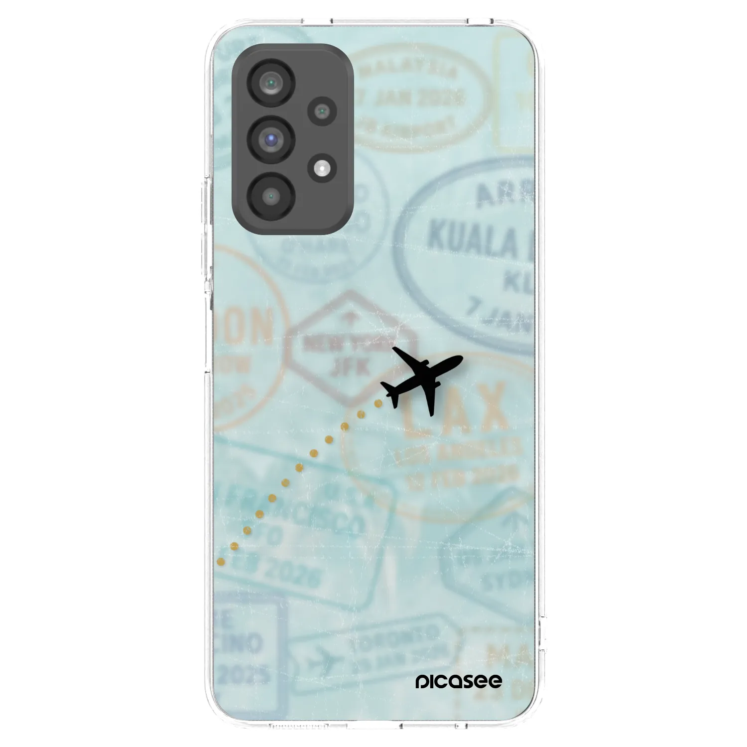 Picasee átlátszó szilikon tok az alábbi mobiltelefonokra Samsung Galaxy A73 5G - FLIGHT PATH