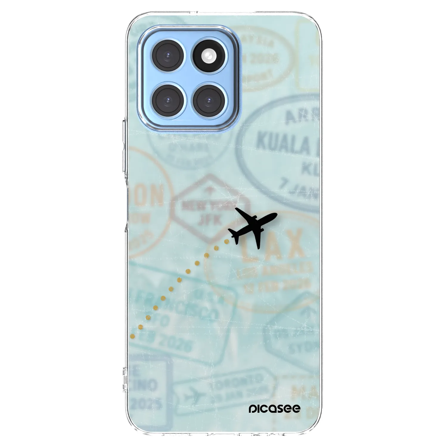 Picasee átlátszó szilikon tok az alábbi mobiltelefonokra Honor X8 5G - FLIGHT PATH