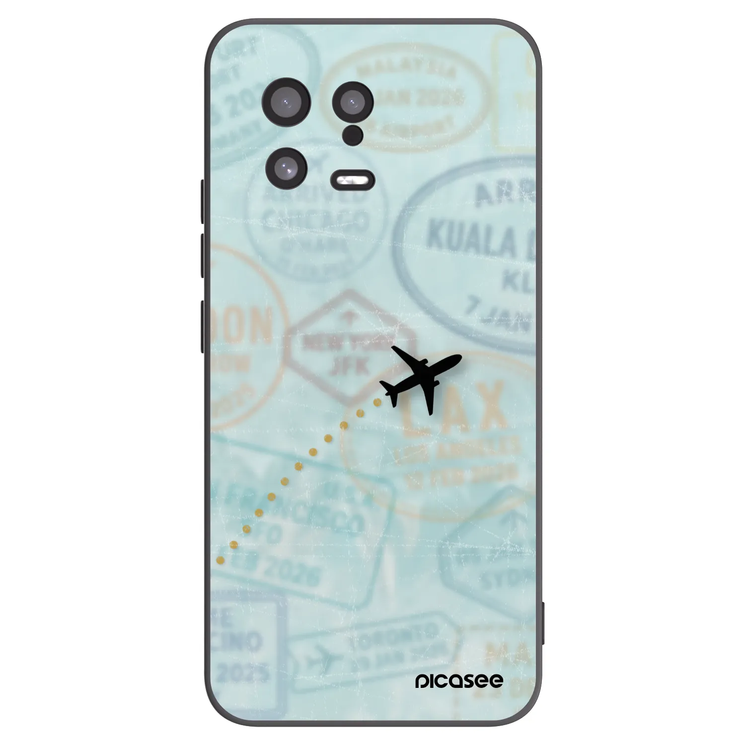 Picasee fekete szilikon tok az alábbi mobiltelefonokra Xiaomi 13 - FLIGHT PATH