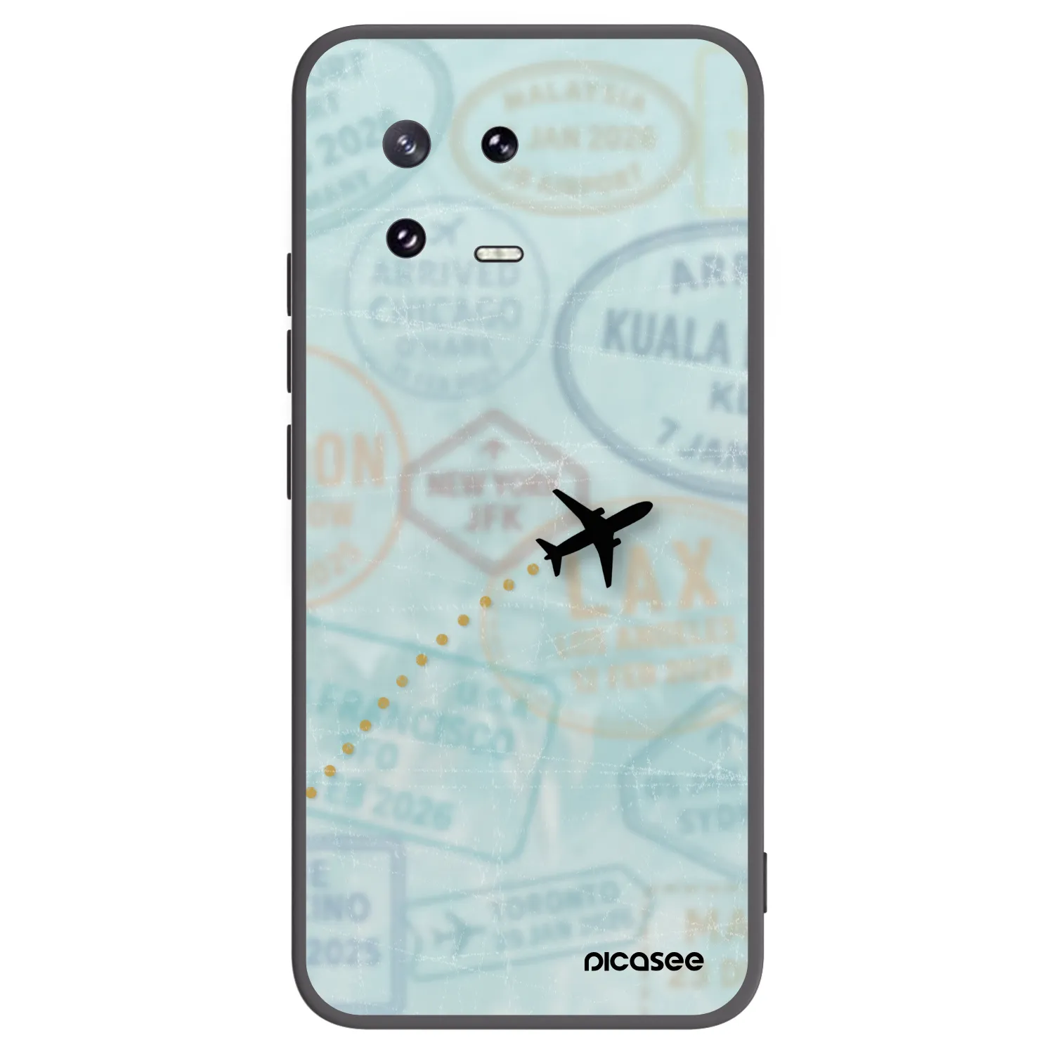 Picasee fekete szilikon tok az alábbi mobiltelefonokra Xiaomi 13 Pro - FLIGHT PATH