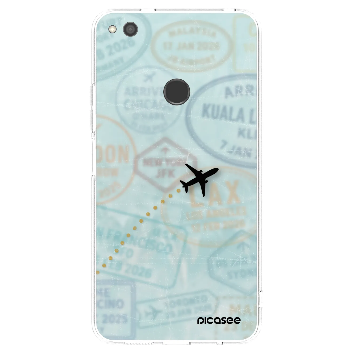 Picasee átlátszó szilikon tok az alábbi mobiltelefonokra Huawei P9 Lite 2017 - FLIGHT PATH