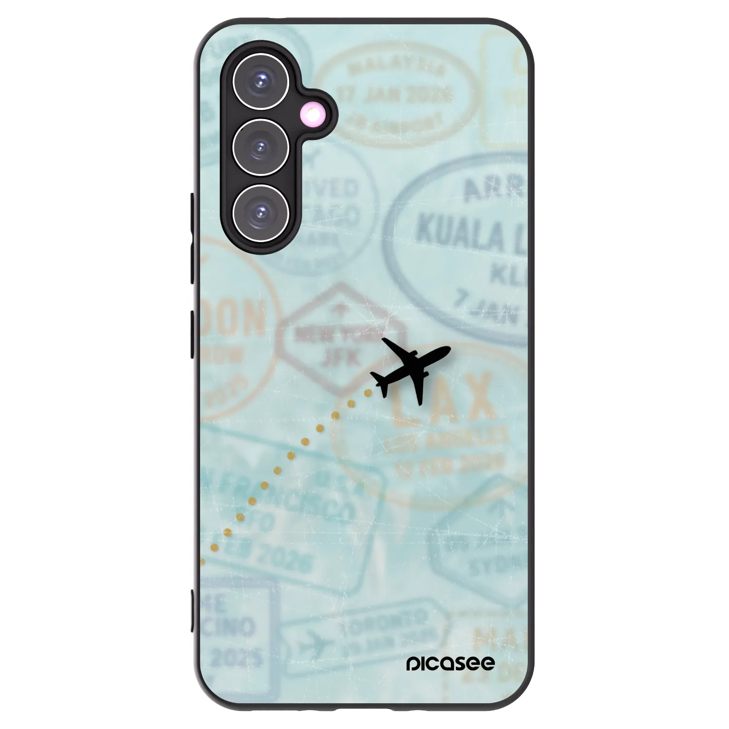 Picasee fekete szilikon tok az alábbi mobiltelefonokra Samsung Galaxy A54 5G A546B - FLIGHT PATH