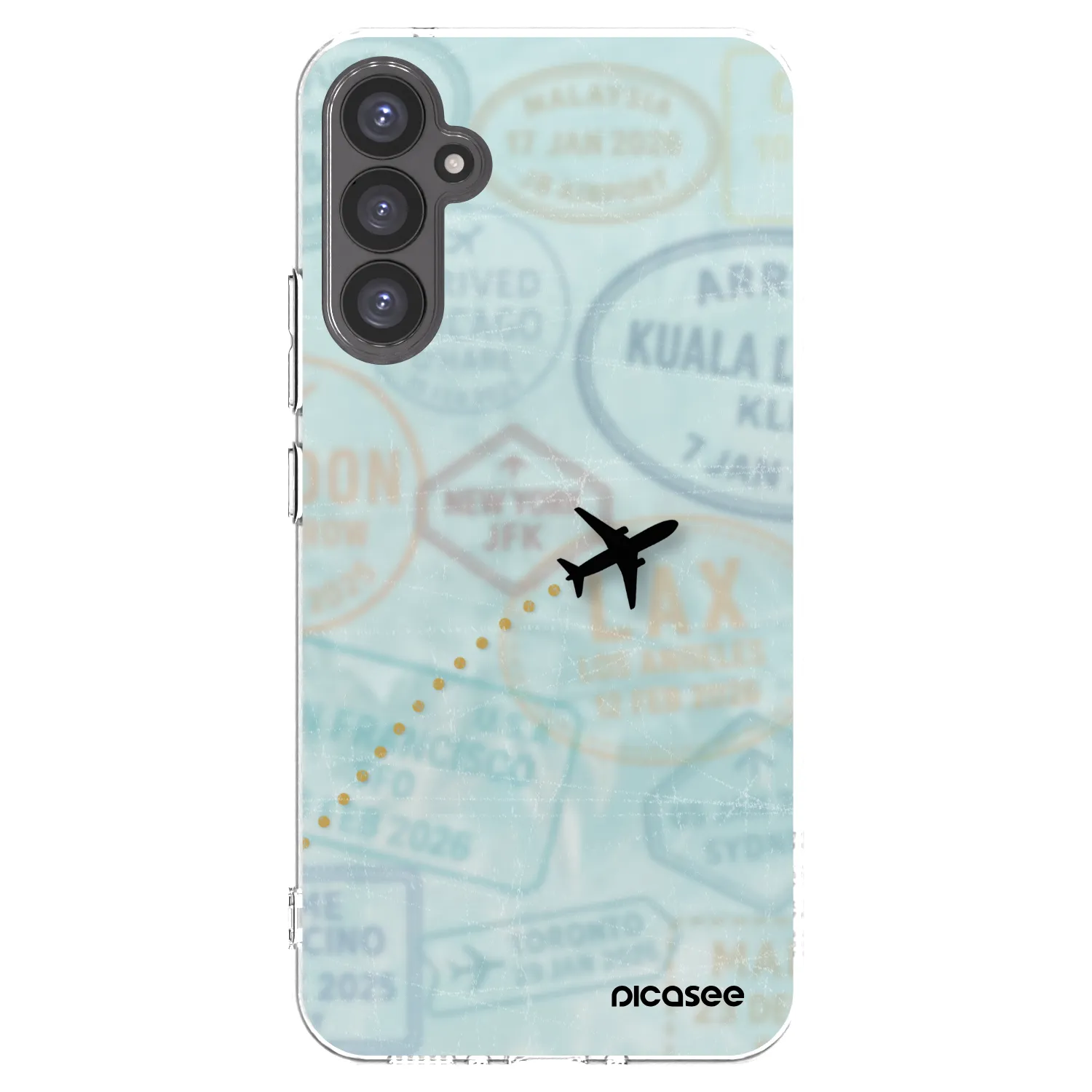 Picasee átlátszó szilikon tok az alábbi mobiltelefonokra Samsung Galaxy A34 5G A346B - FLIGHT PATH