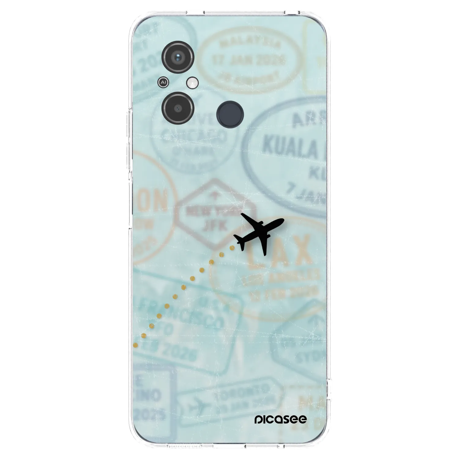 Picasee átlátszó szilikon tok az alábbi mobiltelefonokra Xiaomi Redmi 12C - FLIGHT PATH