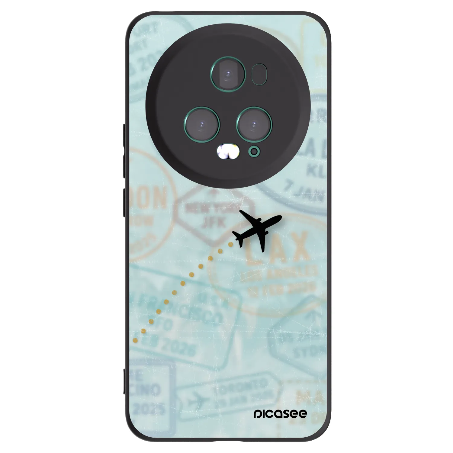Picasee fekete szilikon tok az alábbi mobiltelefonokra Honor Magic5 Pro - FLIGHT PATH