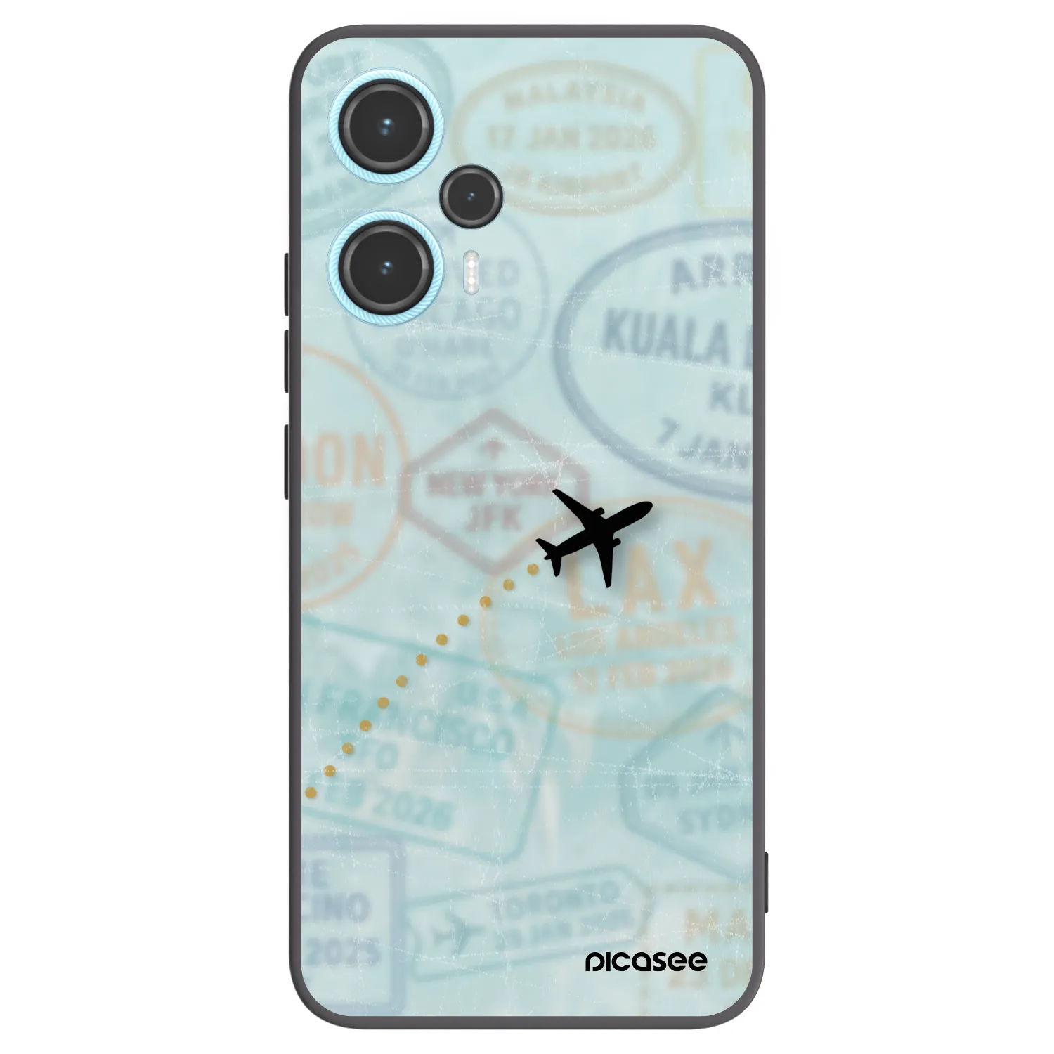 Picasee fekete szilikon tok az alábbi mobiltelefonokra Xiaomi Poco F5 - FLIGHT PATH