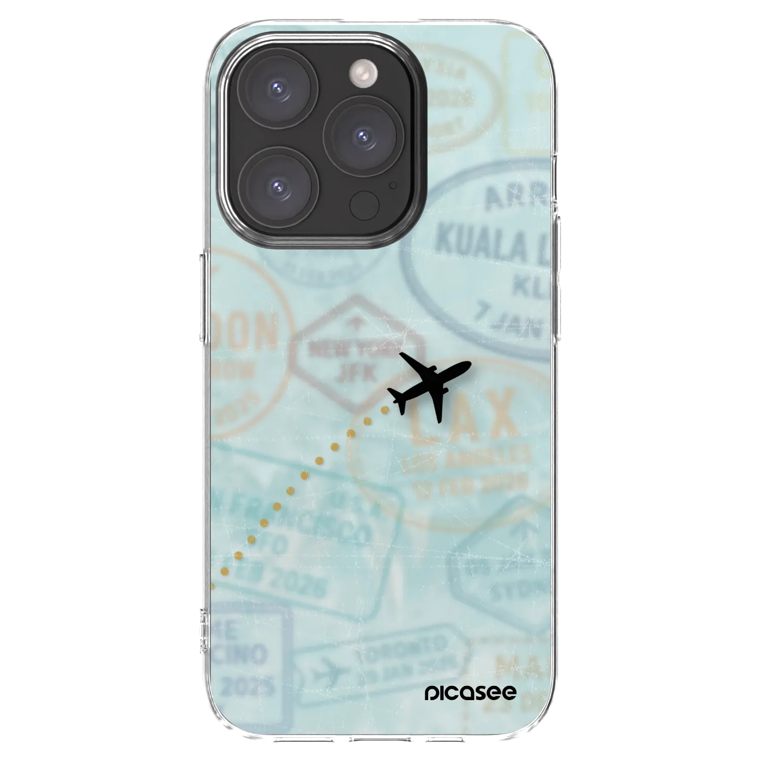 Picasee átlátszó szilikon tok az alábbi mobiltelefonokra Apple iPhone 15 Pro - FLIGHT PATH