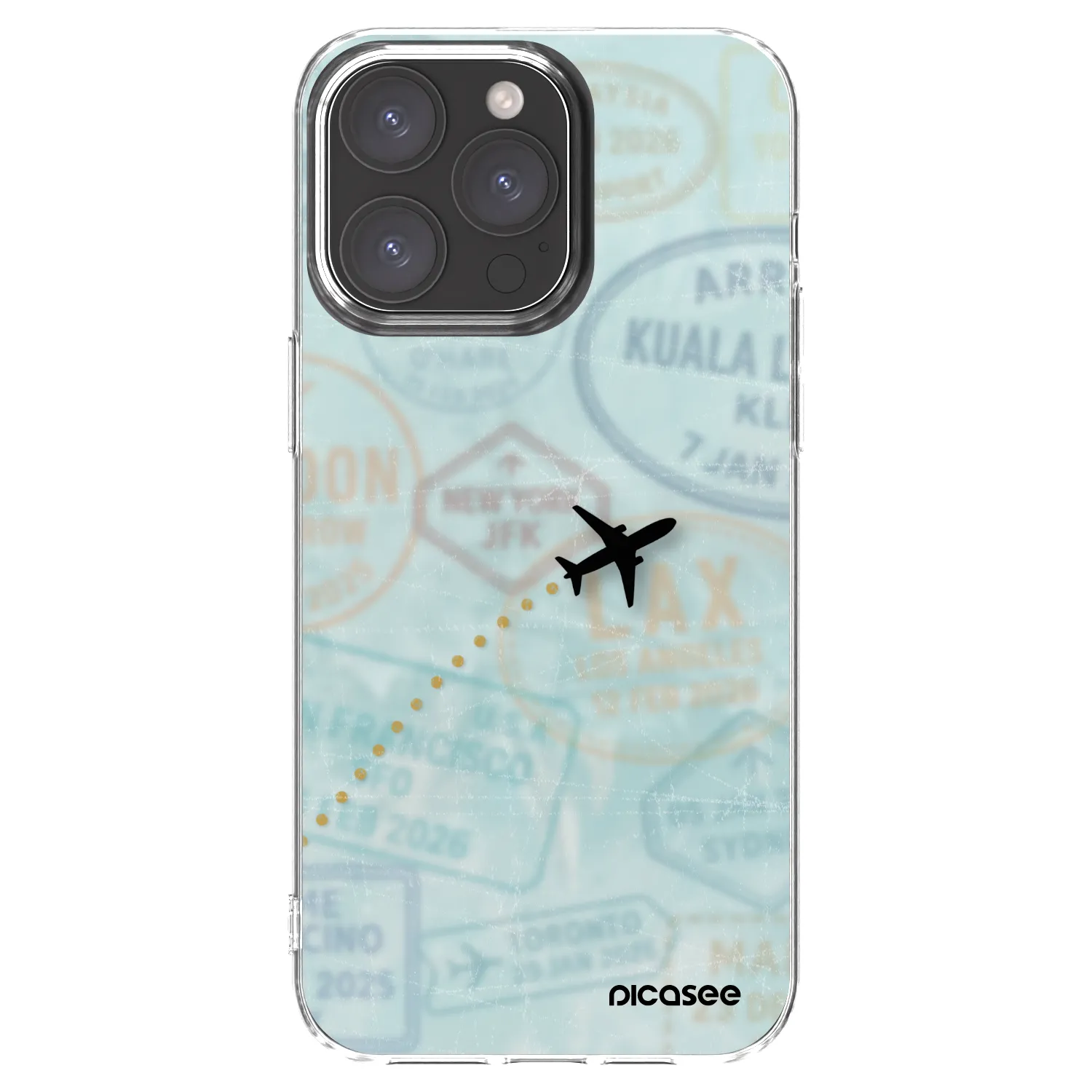 Picasee átlátszó szilikon tok az alábbi mobiltelefonokra Apple iPhone 15 Pro Max - FLIGHT PATH