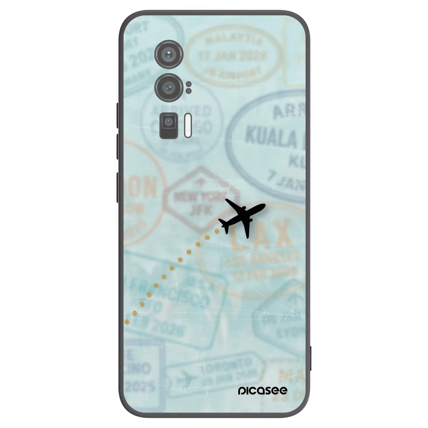 Picasee fekete szilikon tok az alábbi mobiltelefonokra Xiaomi Poco F5 Pro 5G - FLIGHT PATH