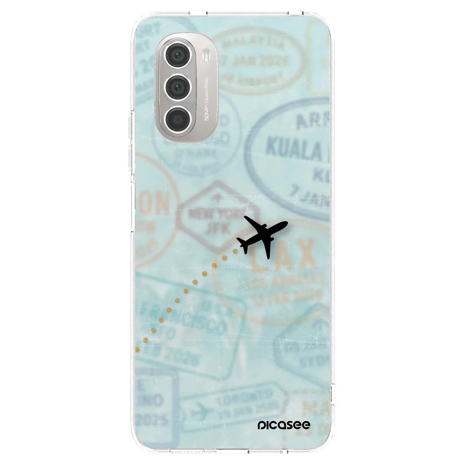 Picasee átlátszó szilikon tok az alábbi mobiltelefonokra Motorola Moto G51 - FLIGHT PATH