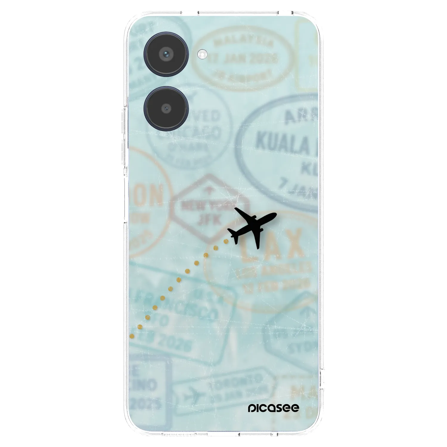 Picasee átlátszó szilikon tok az alábbi mobiltelefonokra Realme 10 4G - FLIGHT PATH