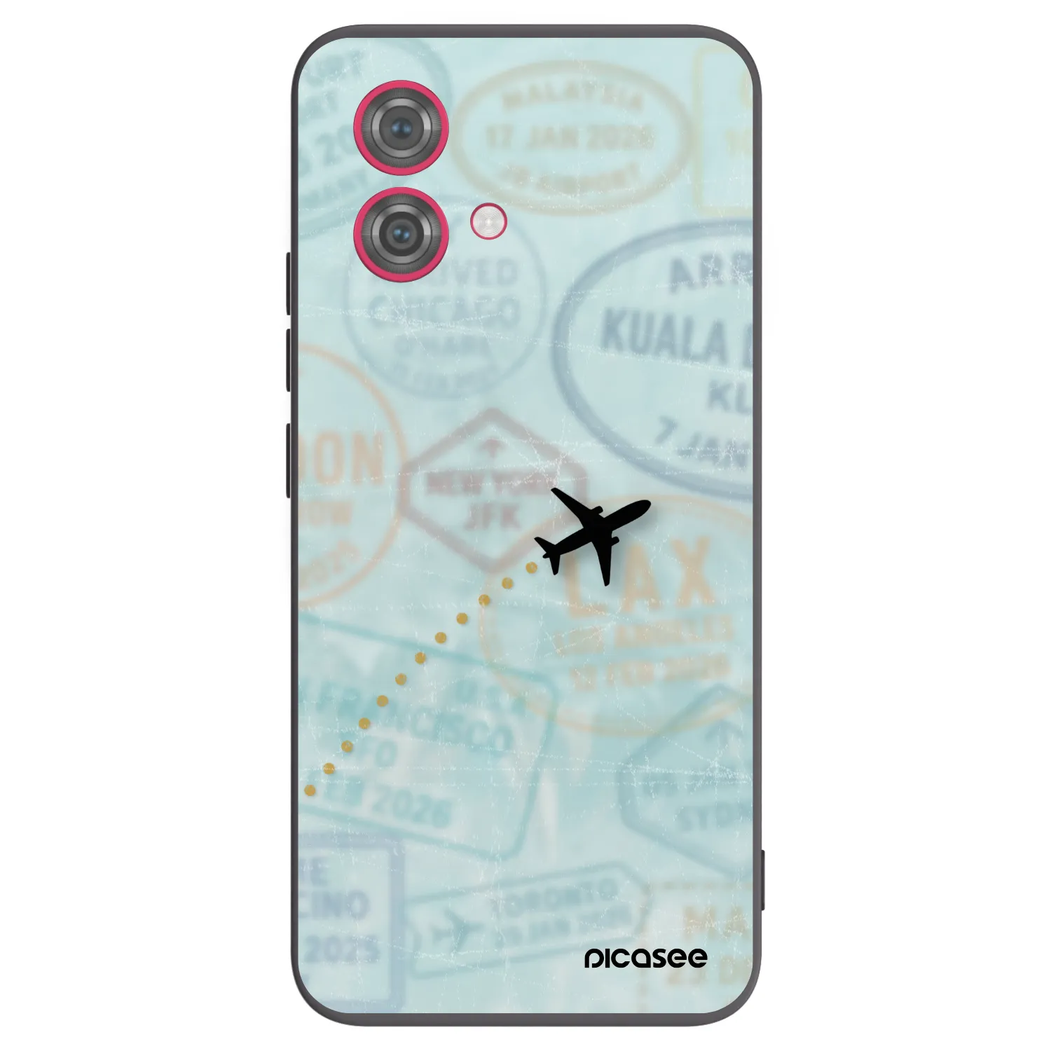 Picasee fekete szilikon tok az alábbi mobiltelefonokra Motorola Moto G84 5G - FLIGHT PATH