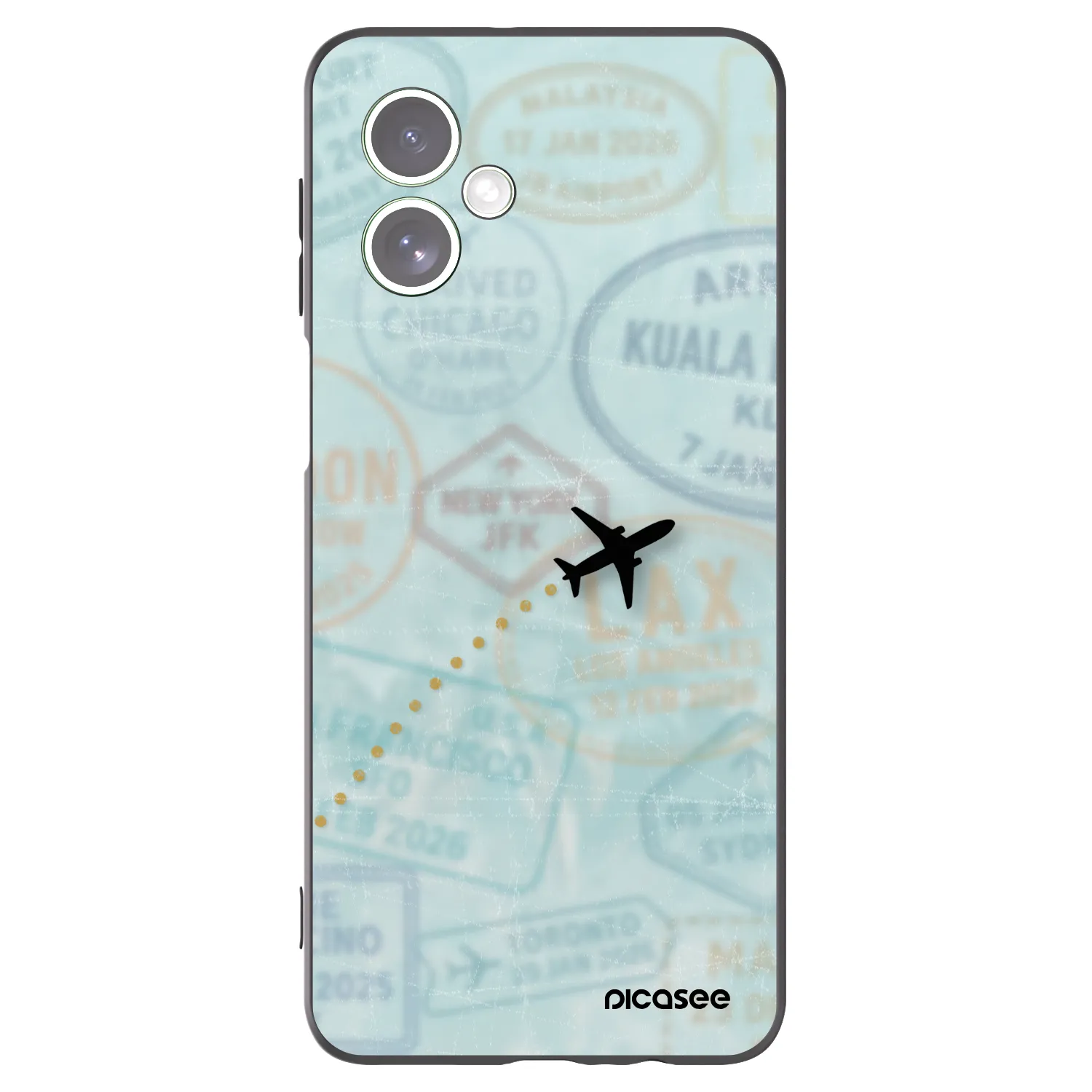 Picasee fekete szilikon tok az alábbi mobiltelefonokra Motorola Moto G54 5G - FLIGHT PATH