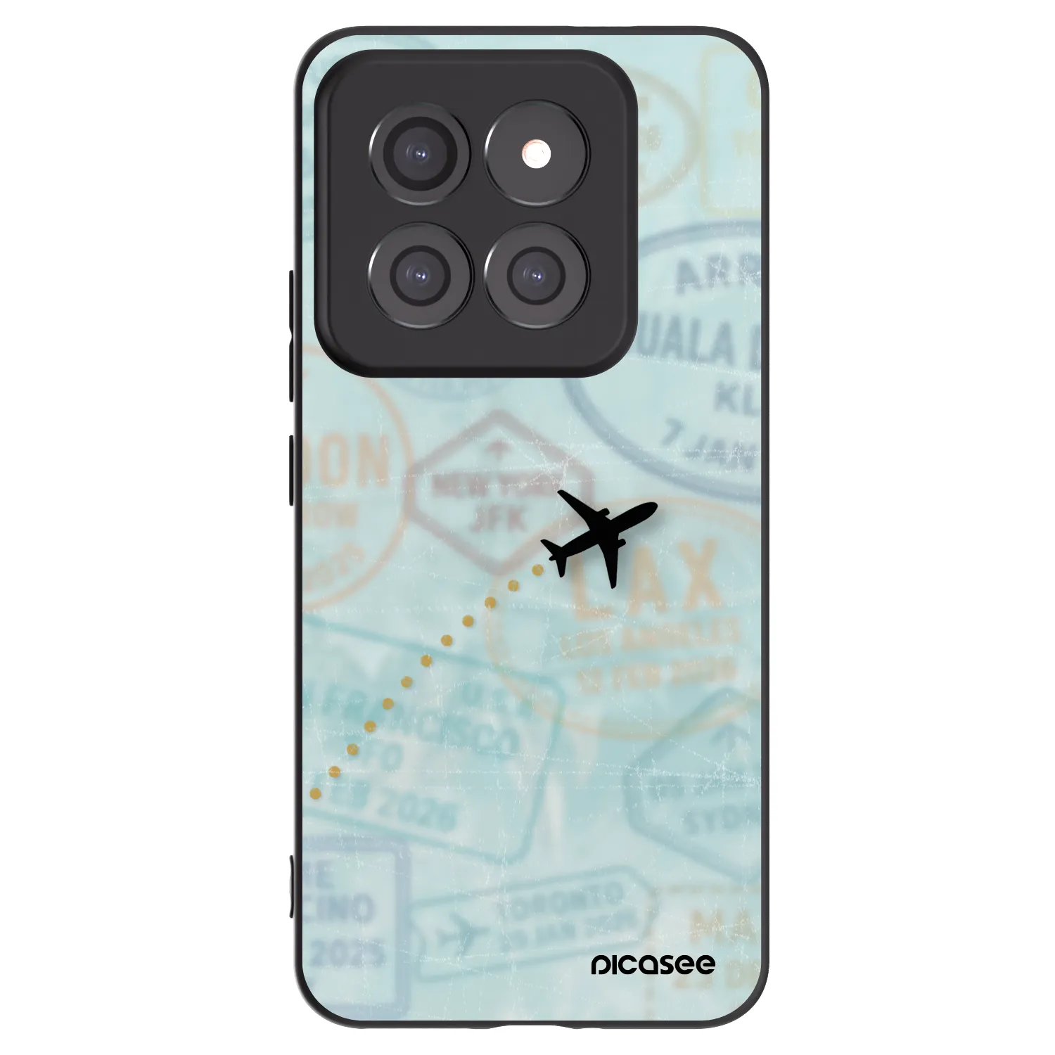 Picasee fekete szilikon tok az alábbi mobiltelefonokra Xiaomi 14 Pro - FLIGHT PATH