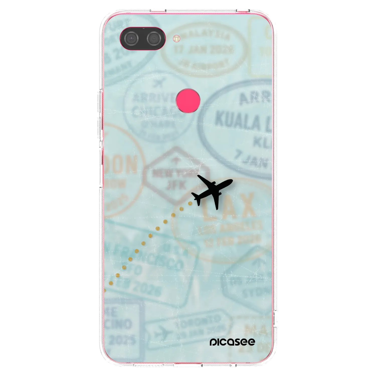 Picasee átlátszó szilikon tok az alábbi mobiltelefonokra Xiaomi Mi 8 Lite - FLIGHT PATH