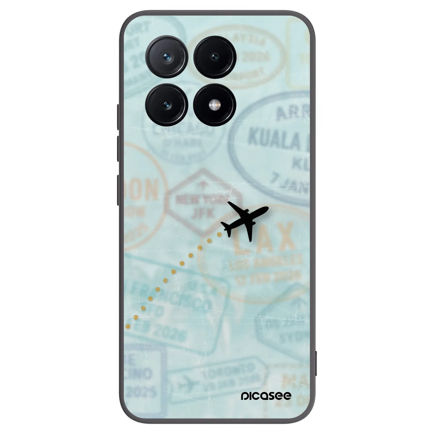 Picasee fekete szilikon tok az alábbi mobiltelefonokra Xiaomi Poco X6 Pro - FLIGHT PATH