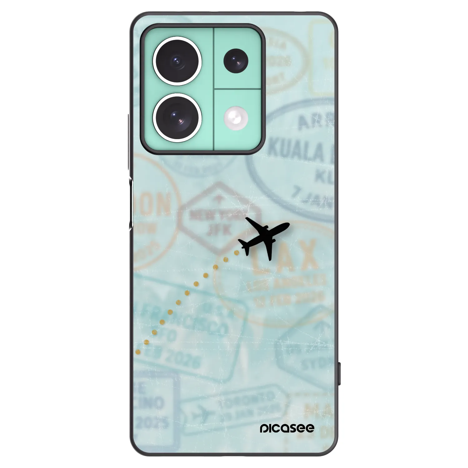 Picasee fekete szilikon tok az alábbi mobiltelefonokra Xiaomi Redmi Note 13 5G - FLIGHT PATH