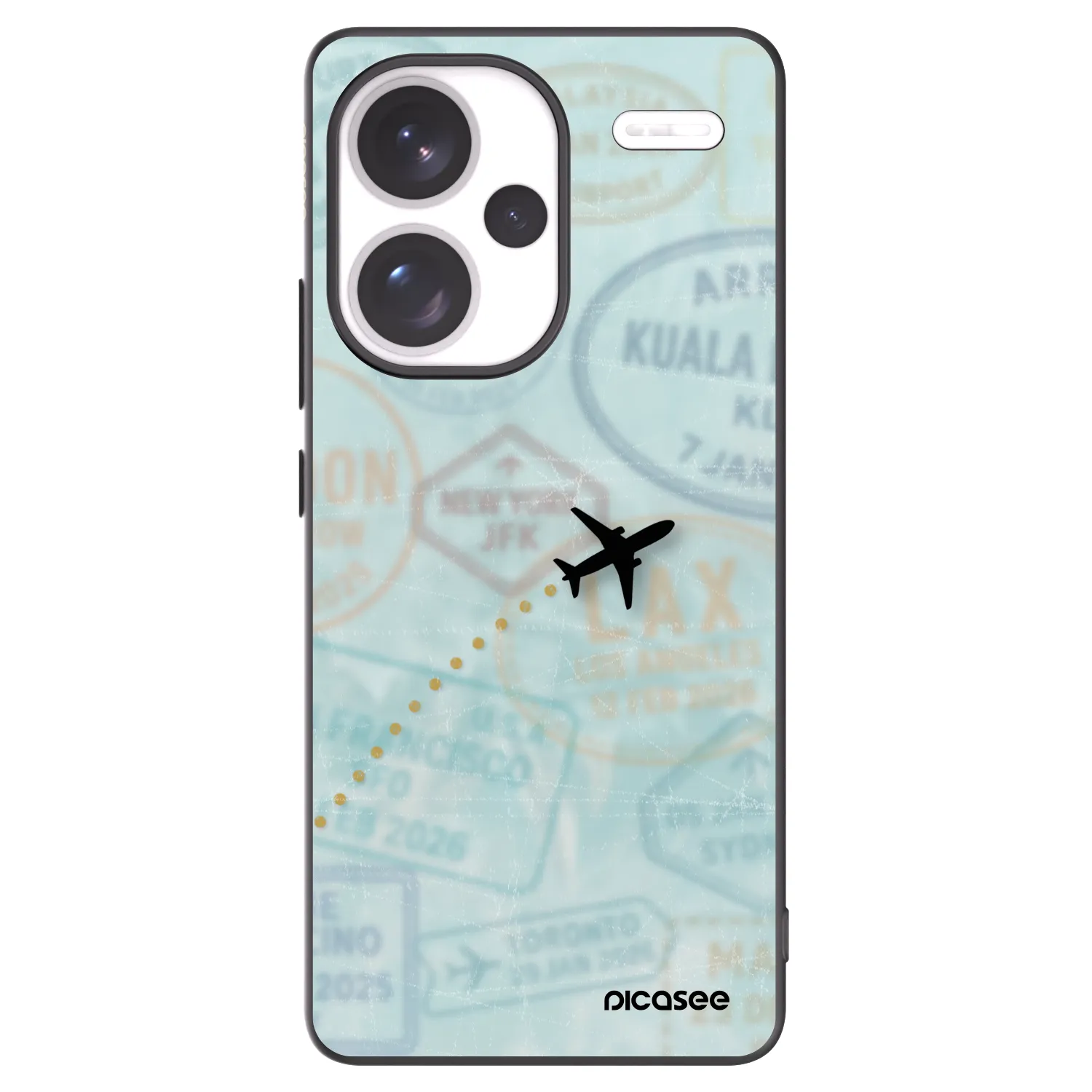 Picasee fekete szilikon tok az alábbi mobiltelefonokra Xiaomi Redmi Note 13 Pro+ 5G - FLIGHT PATH