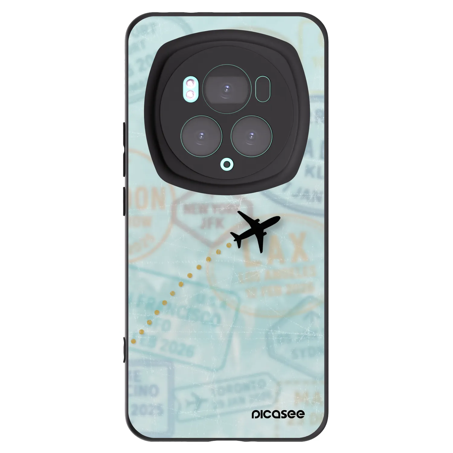 Picasee fekete szilikon tok az alábbi mobiltelefonokra Honor Magic6 Pro - FLIGHT PATH