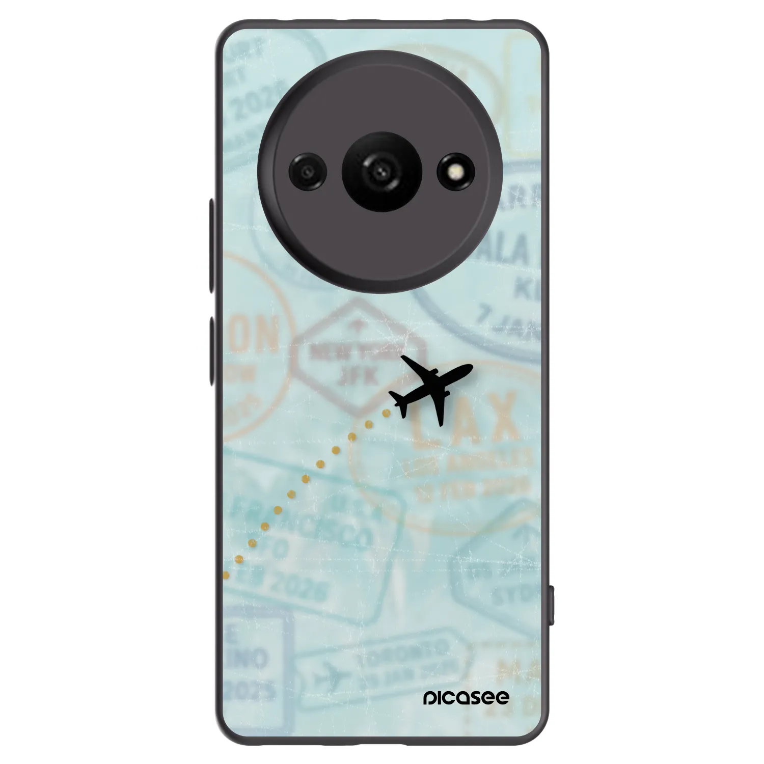 Picasee fekete szilikon tok az alábbi mobiltelefonokra Xiaomi Redmi A3 - FLIGHT PATH