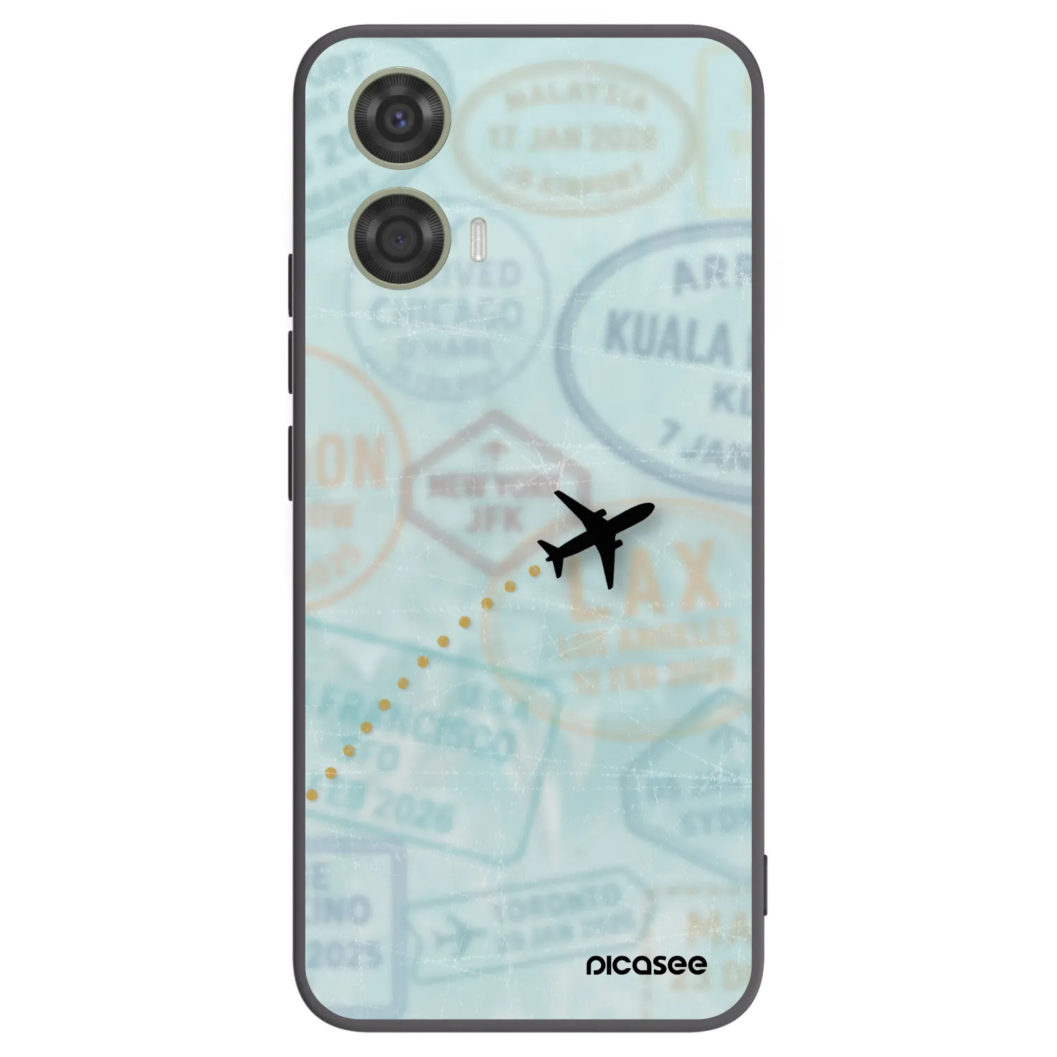 Picasee fekete szilikon tok az alábbi mobiltelefonokra Motorola Moto G24 - FLIGHT PATH