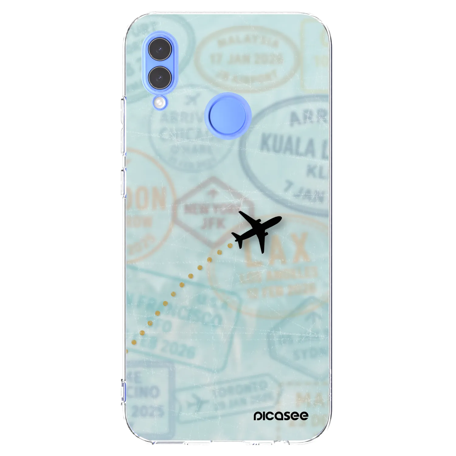 Picasee átlátszó szilikon tok az alábbi mobiltelefonokra Honor 10 Lite - FLIGHT PATH