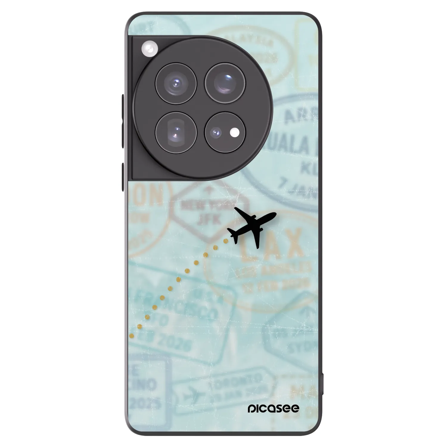 Picasee fekete szilikon tok az alábbi mobiltelefonokra OnePlus 12 5G - FLIGHT PATH