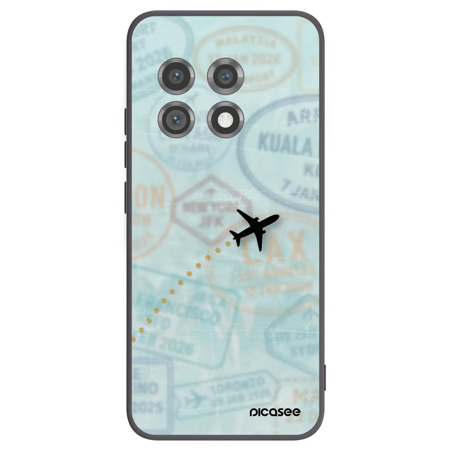 Picasee fekete szilikon tok az alábbi mobiltelefonokra OnePlus 11 5G - FLIGHT PATH