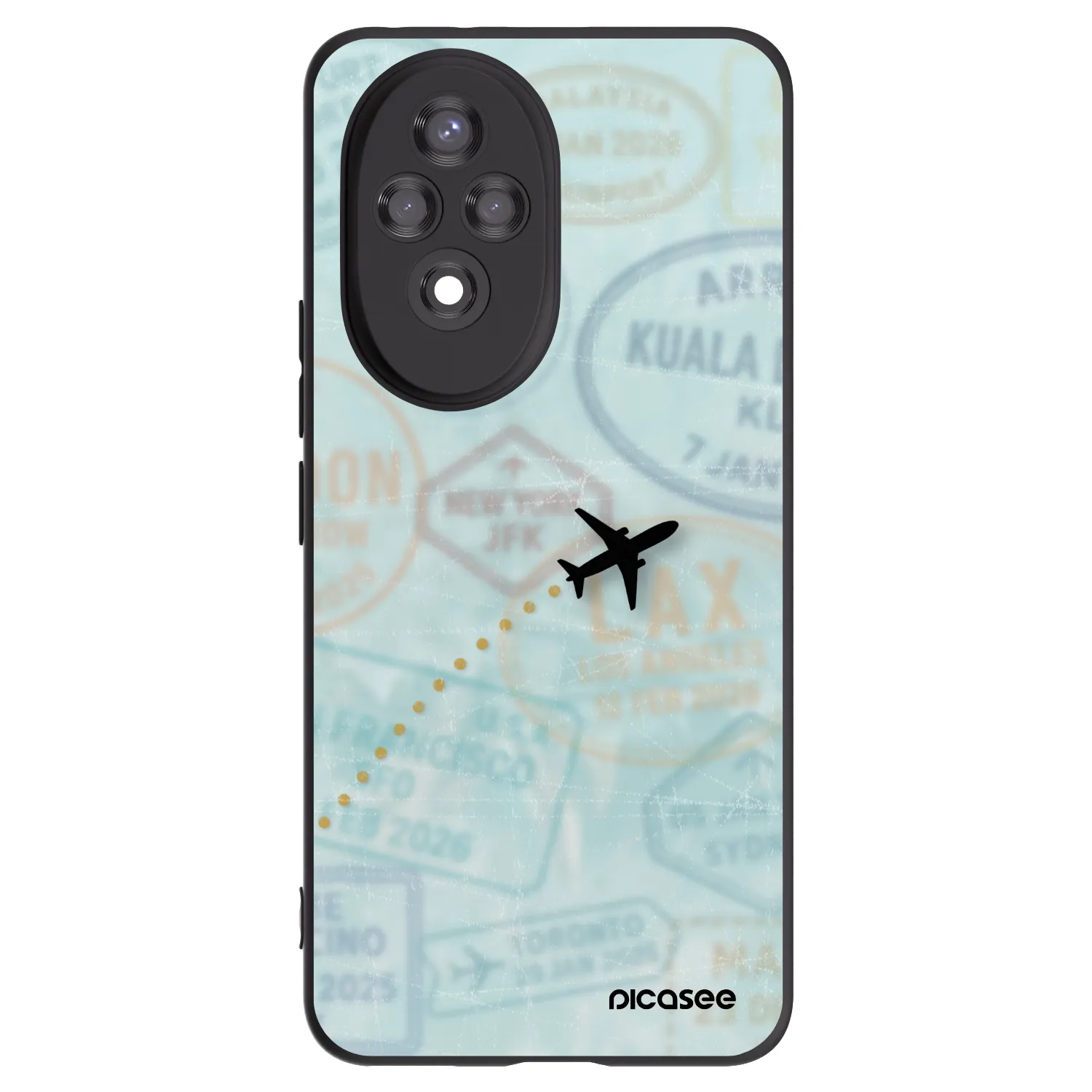 Picasee fekete szilikon tok az alábbi mobiltelefonokra Honor 200 Pro 5G - FLIGHT PATH