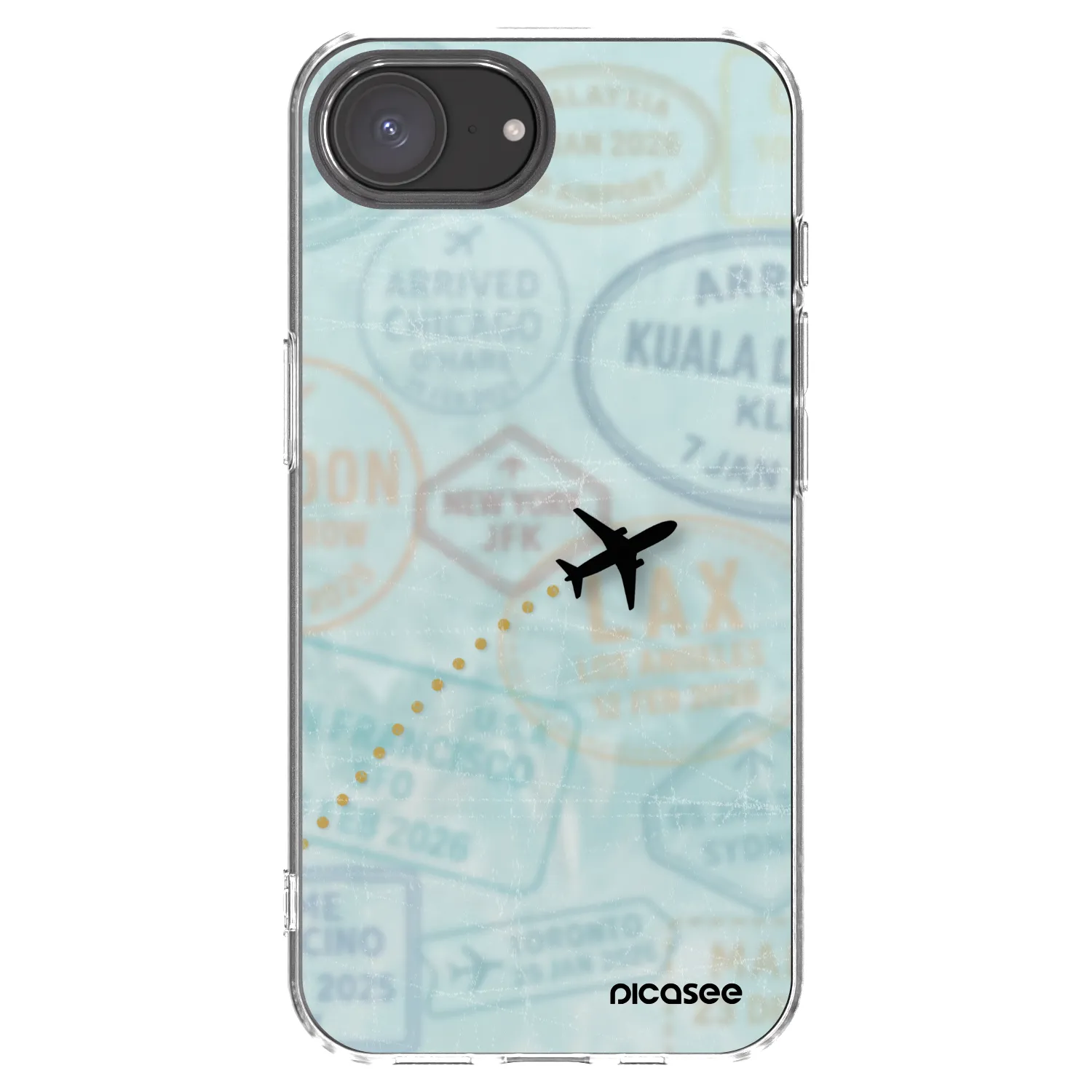 Picasee átlátszó szilikon tok az alábbi mobiltelefonokra Apple iPhone 16e - FLIGHT PATH