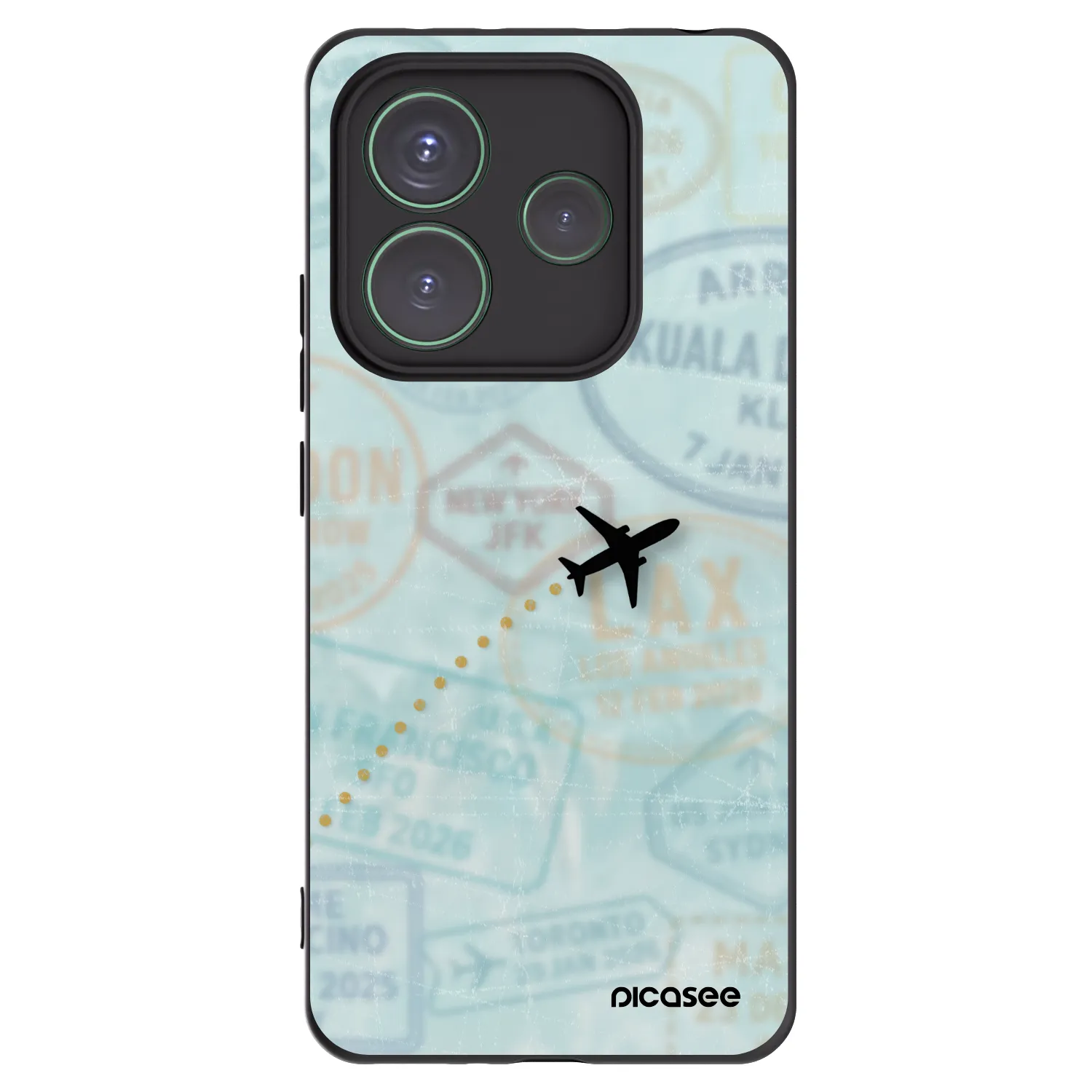 Picasee fekete szilikon tok az alábbi mobiltelefonokra Xiaomi Redmi Note 14 5G - FLIGHT PATH