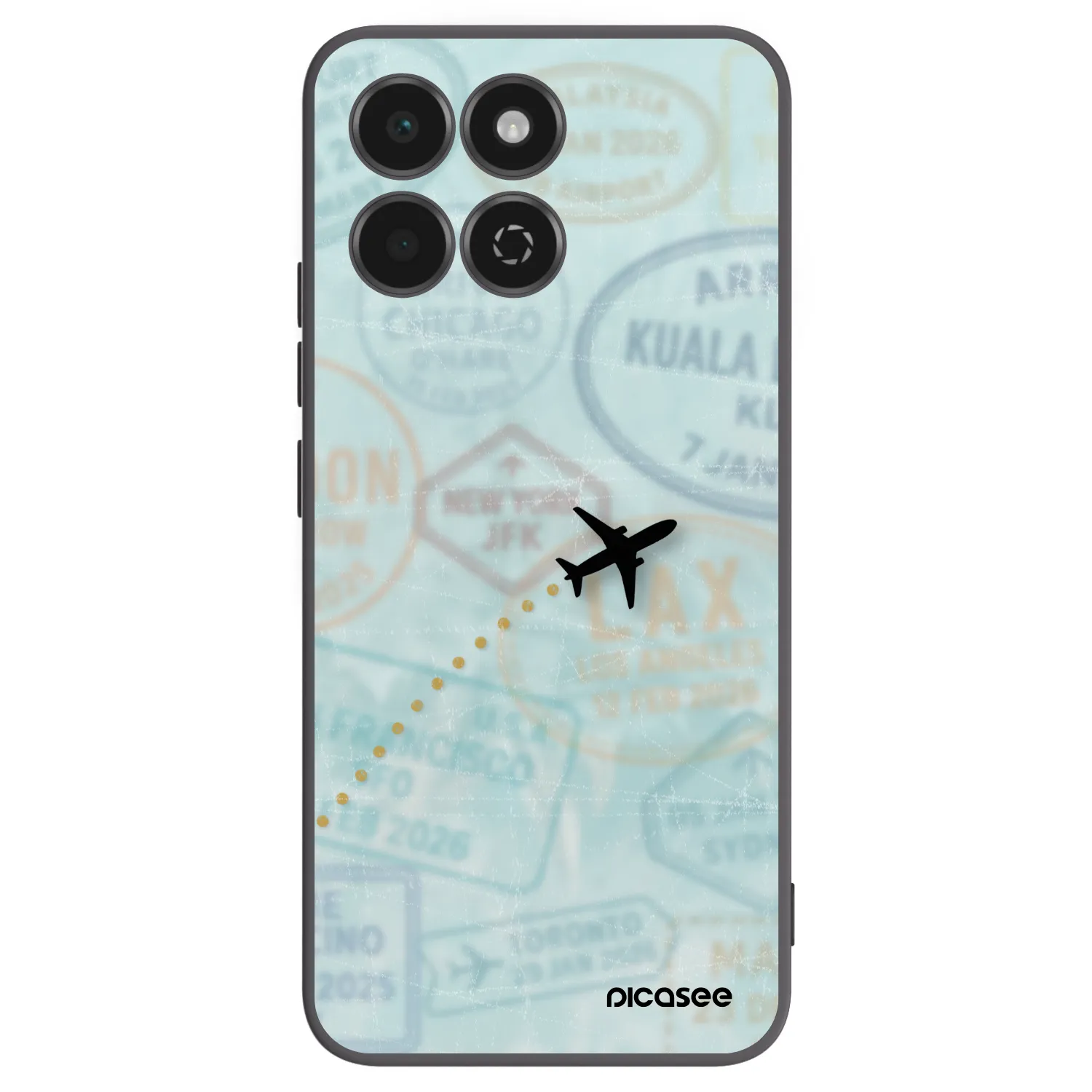 Picasee fekete szilikon tok az alábbi mobiltelefonokra Honor 200 Smart 5G - FLIGHT PATH