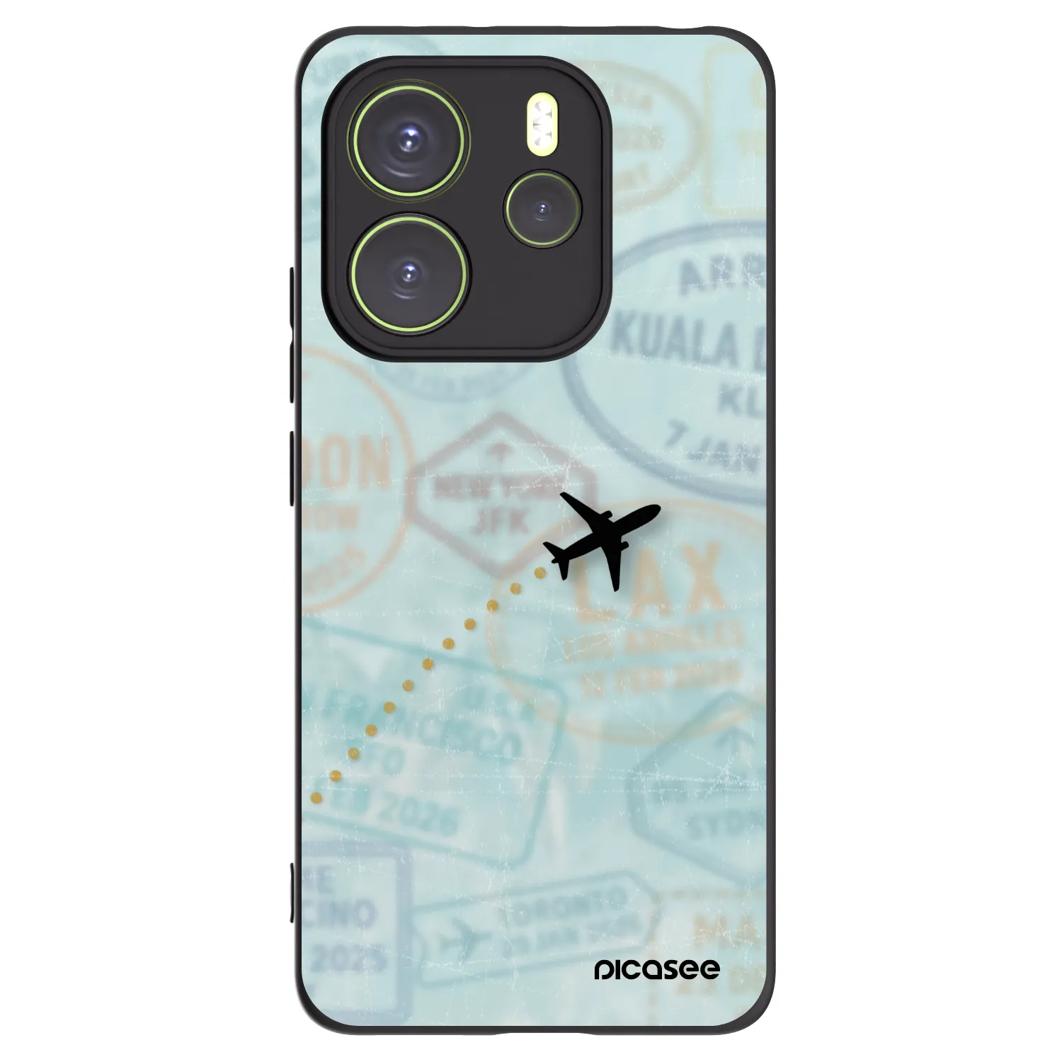 Picasee fekete szilikon tok az alábbi mobiltelefonokra Xiaomi Redmi Note 14 4G - FLIGHT PATH