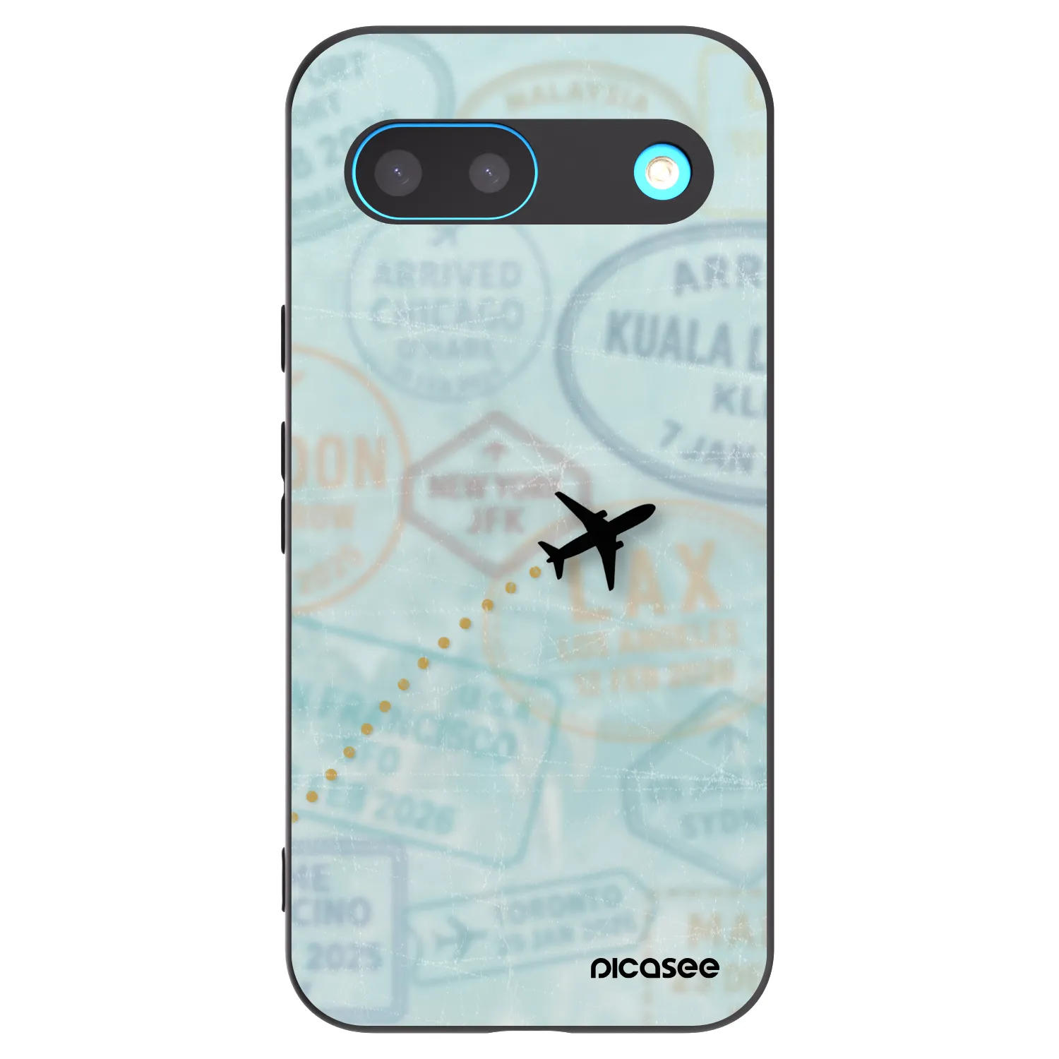 Picasee fekete szilikon tok az alábbi mobiltelefonokra Google Pixel 8 - FLIGHT PATH