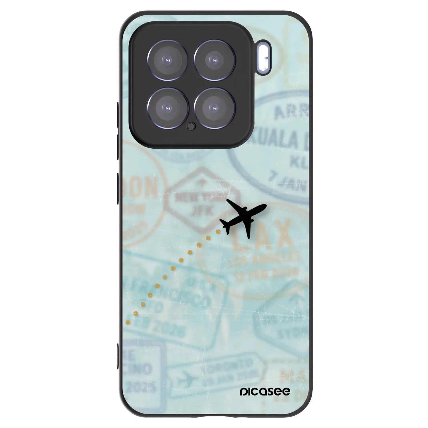 Picasee fekete szilikon tok az alábbi mobiltelefonokra Xiaomi 15 - FLIGHT PATH