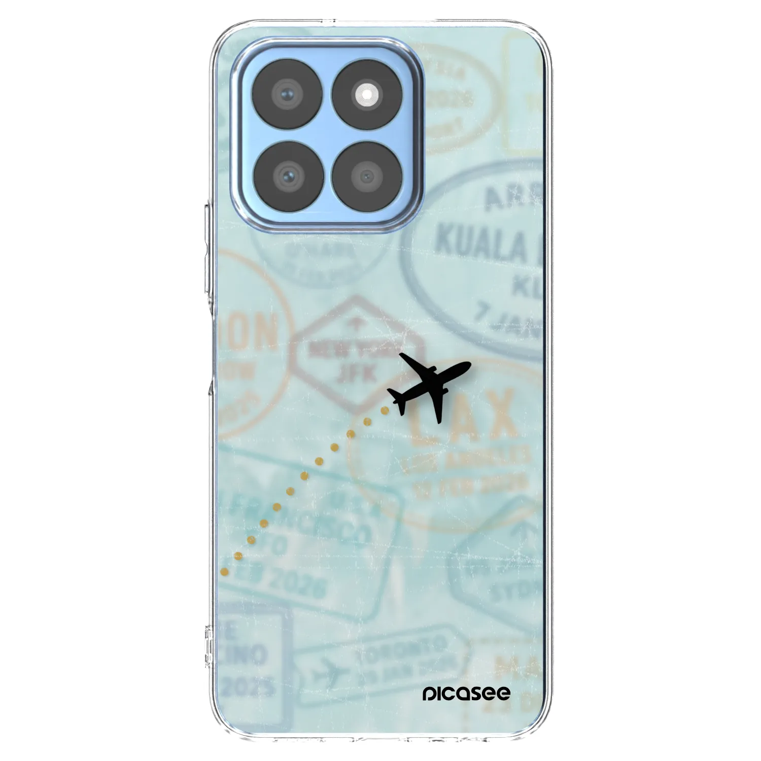 Picasee átlátszó szilikon tok az alábbi mobiltelefonokra Honor X8c - FLIGHT PATH