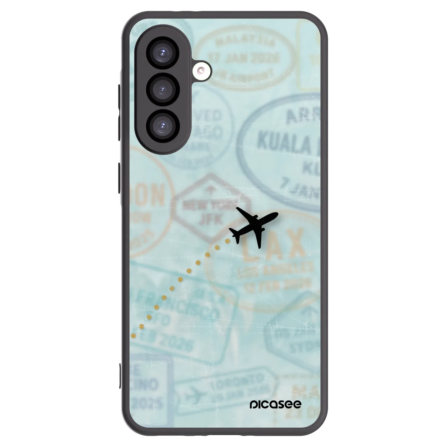 Picasee fekete szilikon tok az alábbi mobiltelefonokra Samsung Galaxy A26 5G A266B - FLIGHT PATH
