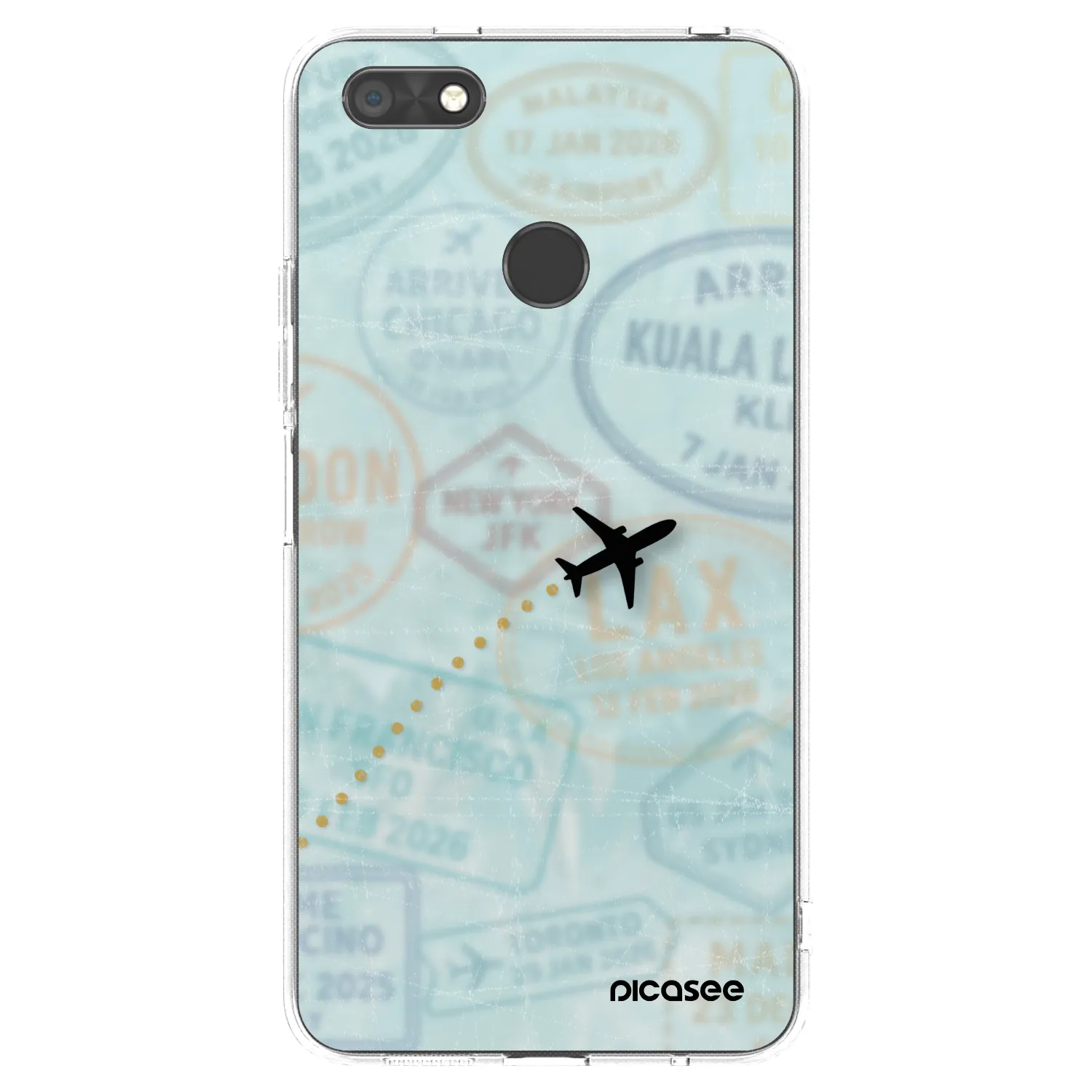 Picasee átlátszó szilikon tok az alábbi mobiltelefonokra Huawei P9 Lite Mini - FLIGHT PATH